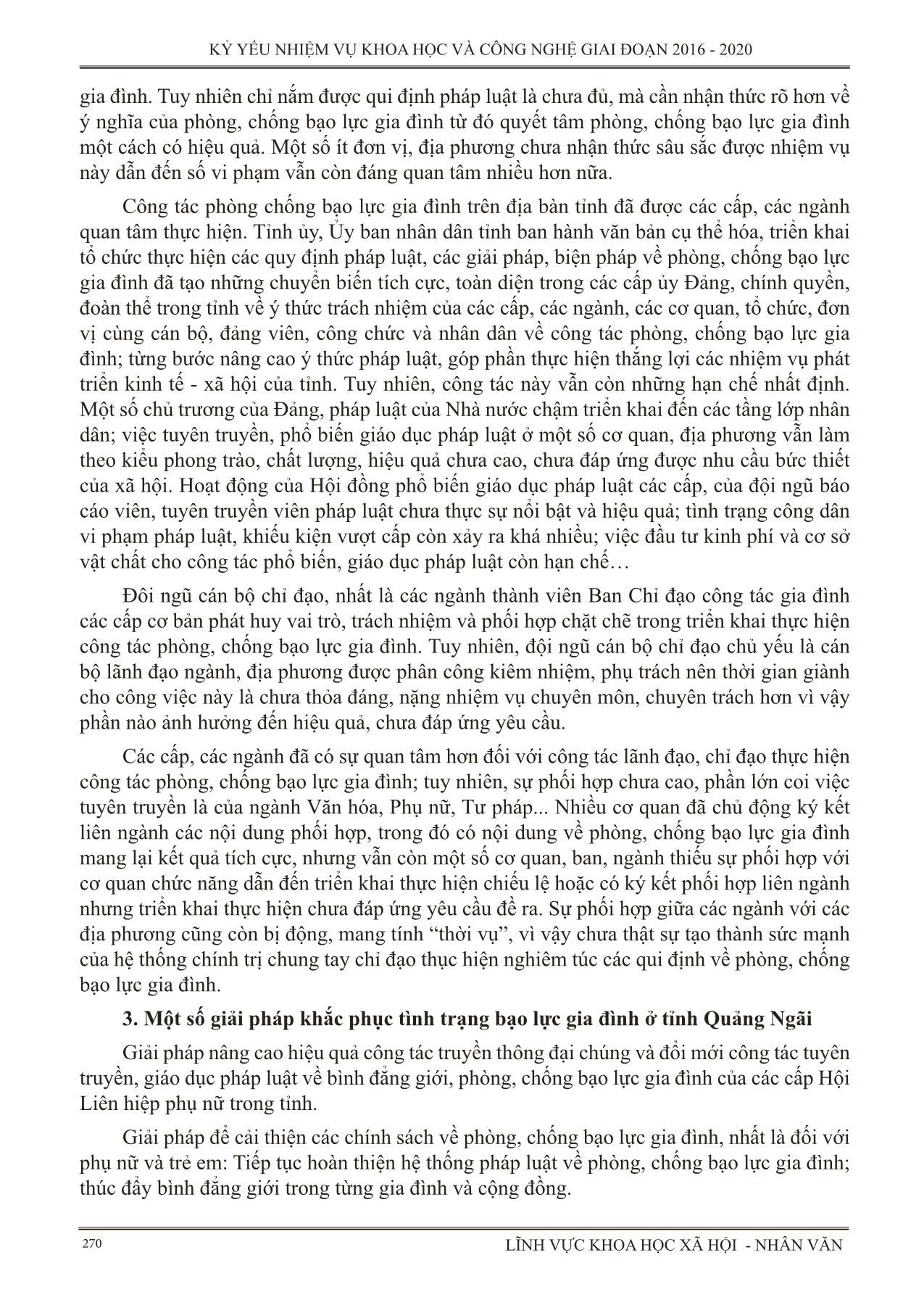 Nghiên cứu tình hình bạo lực gia đình ở tỉnh Quảng Ngãi trang 4