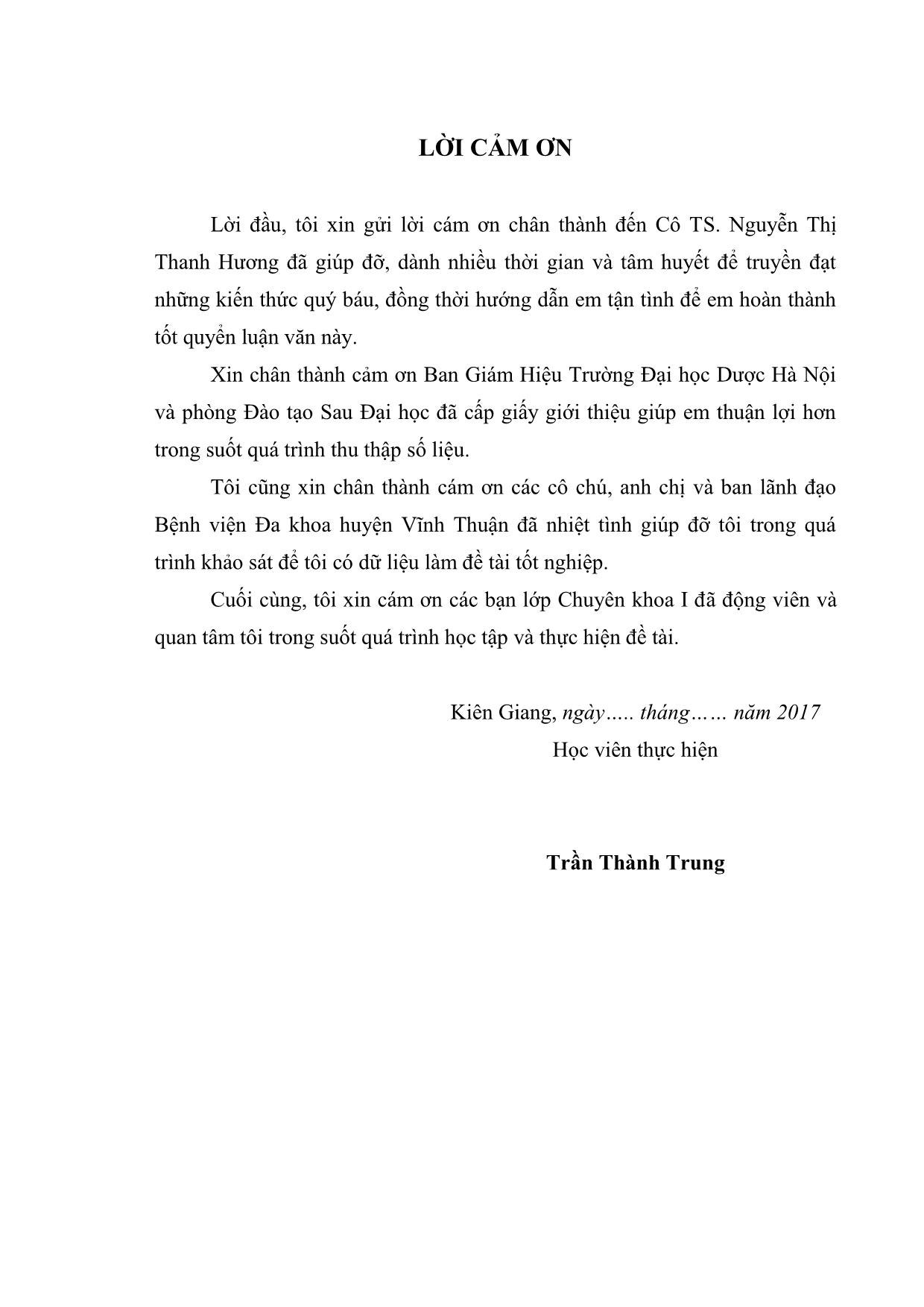 Luận văn Phân tích thực trạng tồn trữ thuốc tại bệnh viện đa khoa huyện Vĩnh thuận, tỉnh Kiên Giang năm 2015 trang 3