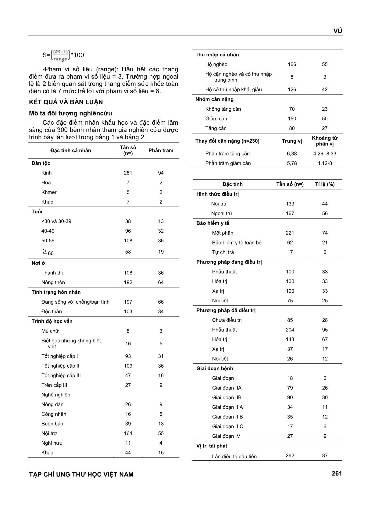 Giá trị của bộ câu hỏi eortc qlq - Br53 để đo lường chất lượng cuộc sống cho bệnh nhân ung thư vú tại bệnh viện ung bướu thành phố Hồ Chí Minh trang 4