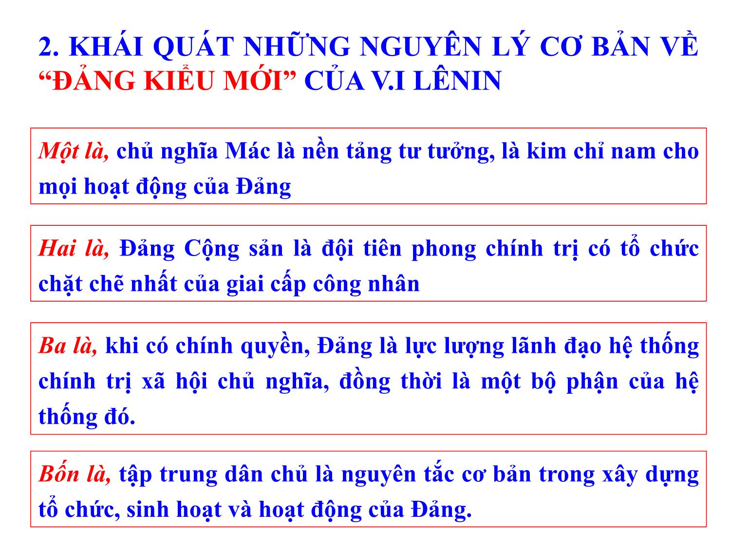 Bài giảng Học thuyết Mác-Lênin về Đảng Cộng sản - Nguyễn Xuân Phương trang 7
