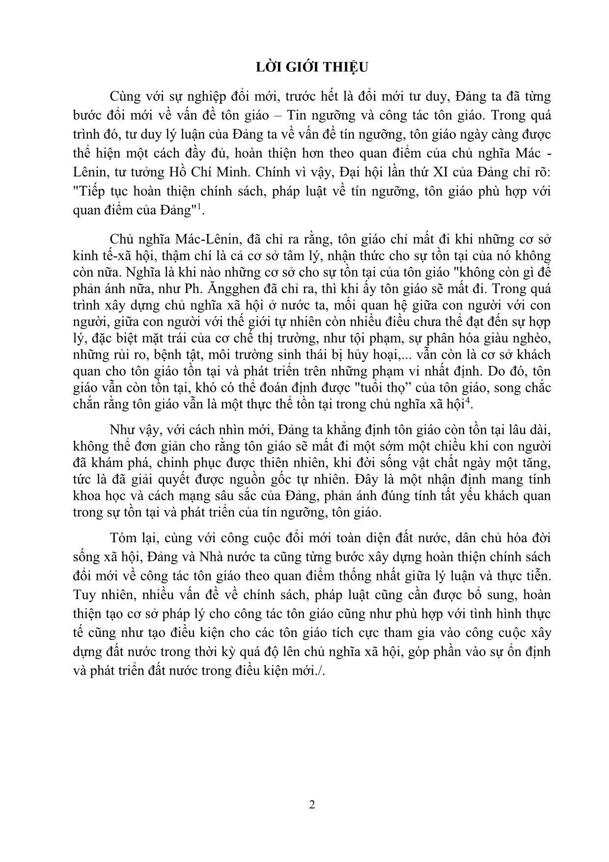 Bài giảng Tôn giáo - Tín ngưỡng trang 2