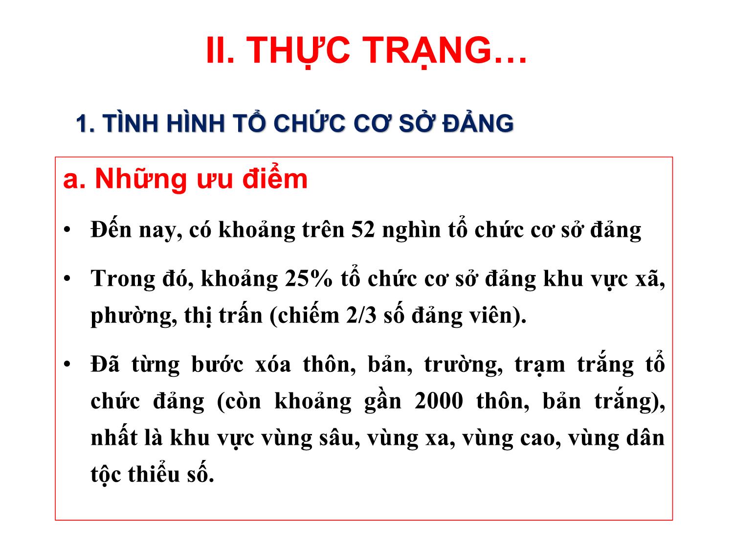 Bài giảng Xây dựng tổ chức cơ sở đảng và đội ngũ đảng viên - Nguyễn Xuân Phương trang 9