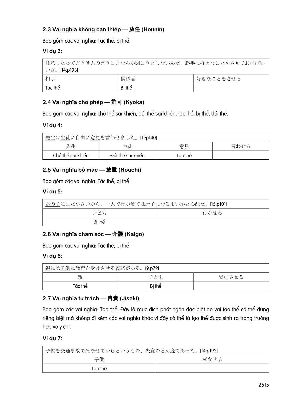 Các vai nghĩa trong câu cầu khiến tiếng Nhật trang 3