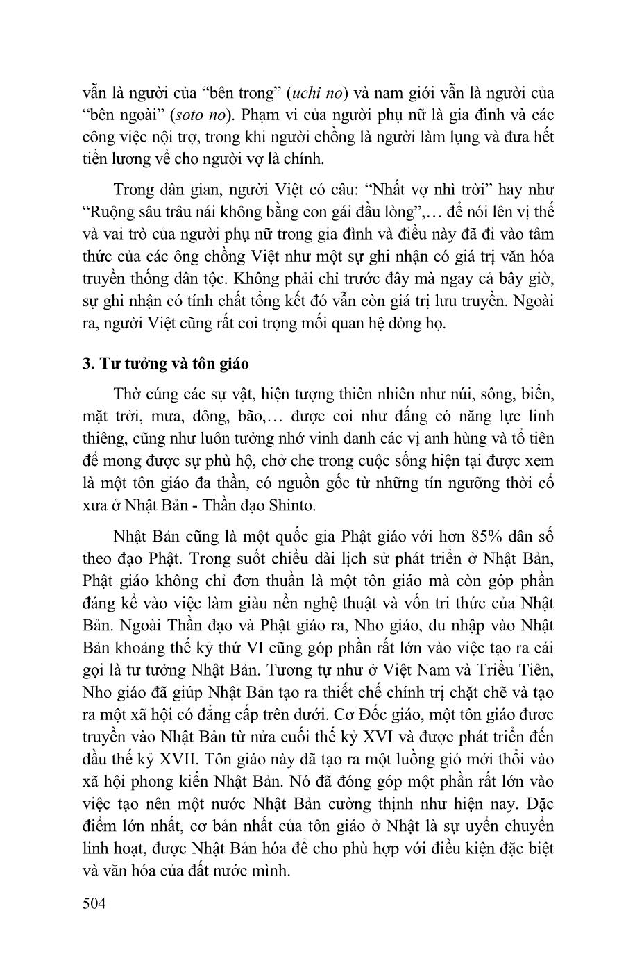 Đôi điều cảm nhận về những nét tương đồng và dị biệt trong văn hóa Việt Nam và Nhật Bản trang 4