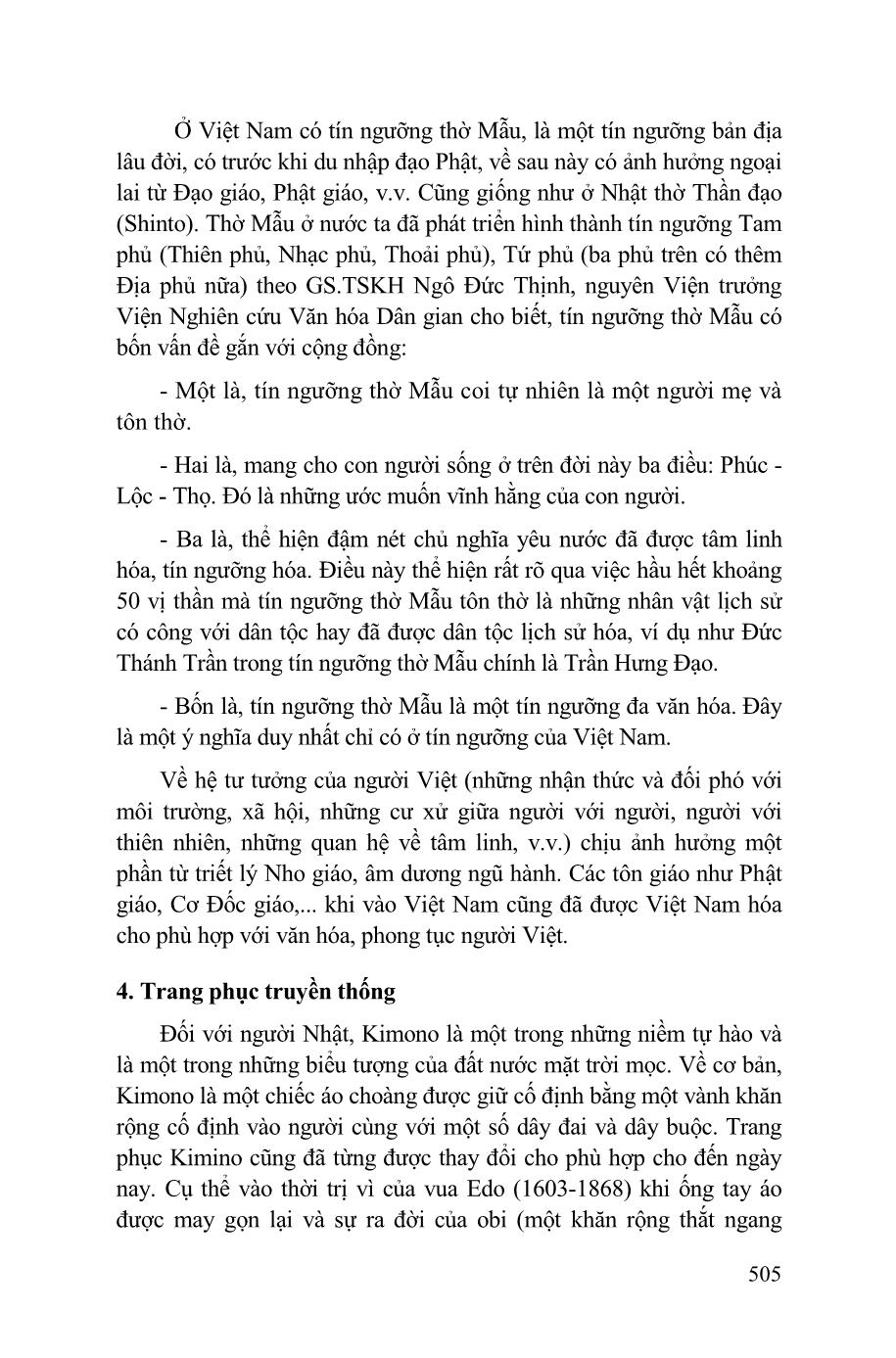 Đôi điều cảm nhận về những nét tương đồng và dị biệt trong văn hóa Việt Nam và Nhật Bản trang 5