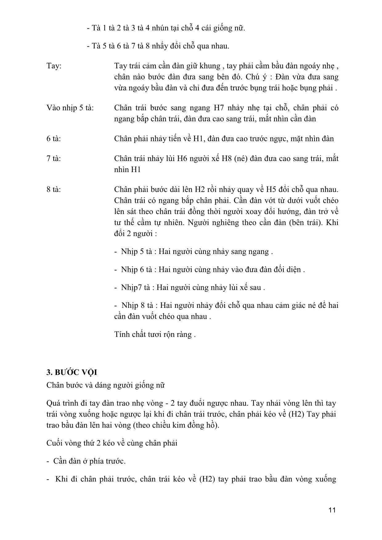 Giáo trình Múa dân gian dân tộc Việt Nam 4 trang 10