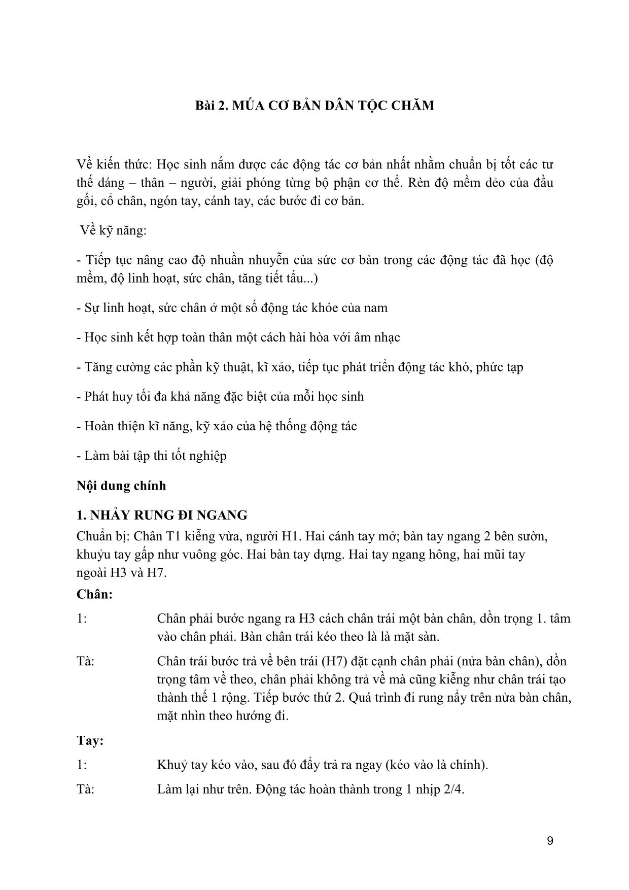 Giáo trình Múa dân gian dân tộc Việt Nam 6 trang 8