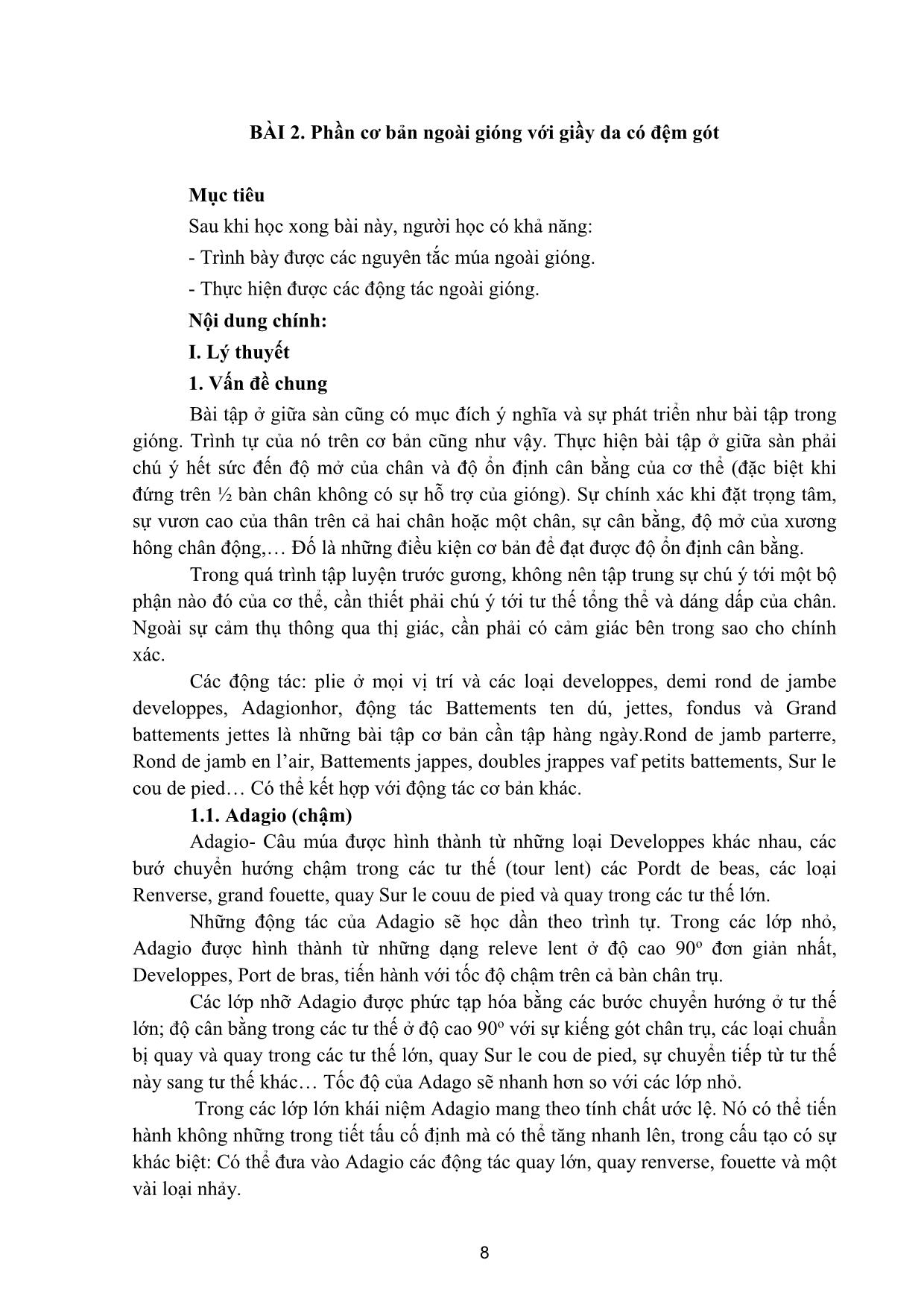 Giáo trình Múa tính cách trang 7