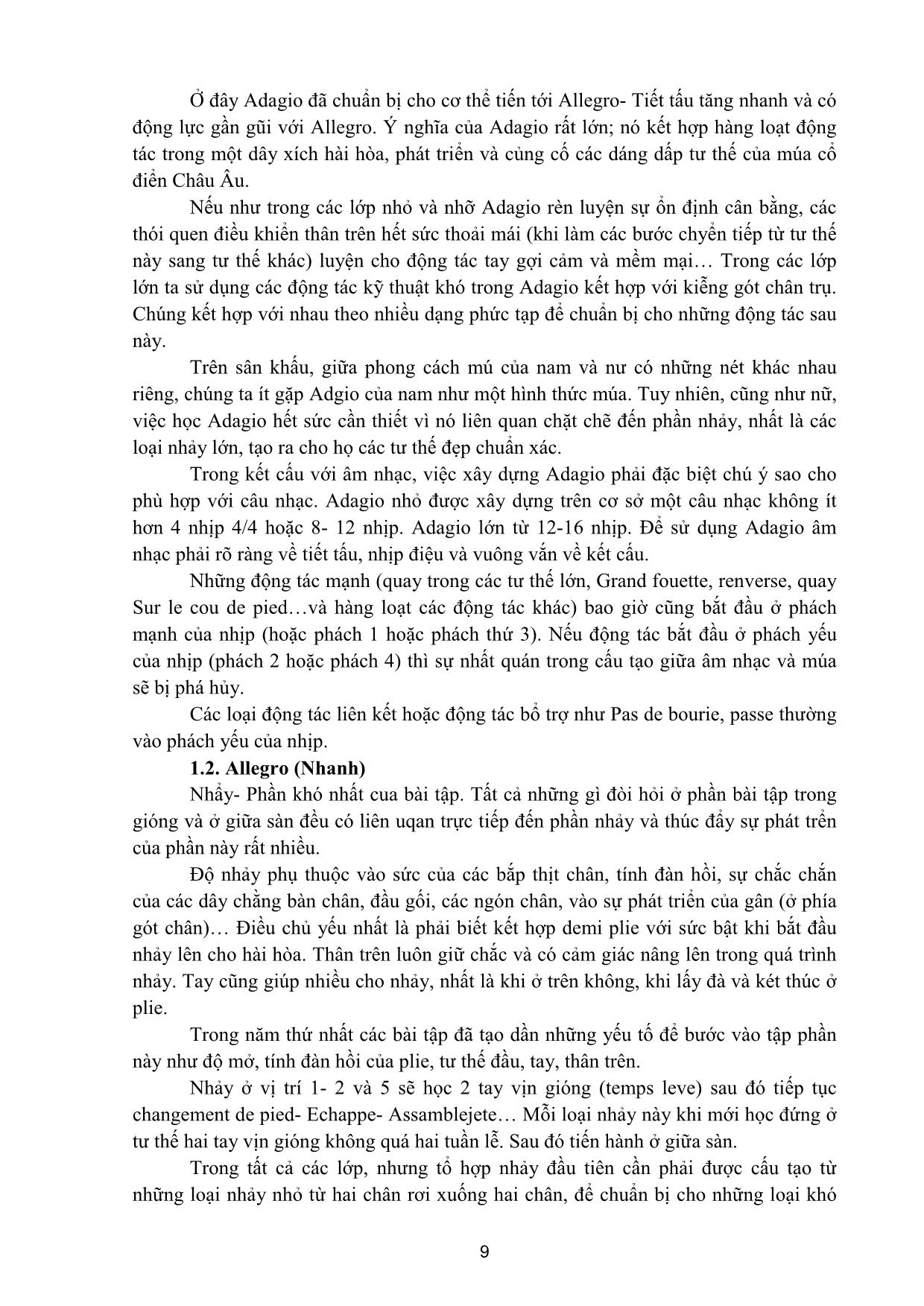 Giáo trình Múa tính cách trang 8