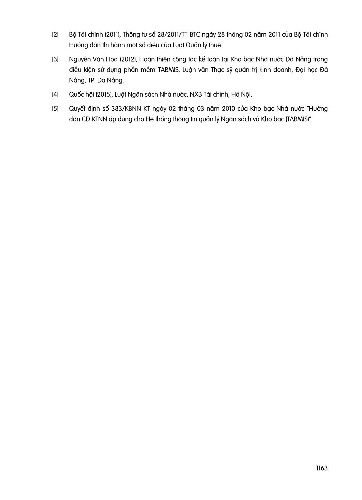 Hoàn thiện tổ chức công tác kế toán tại kho bạc nhà nước huyện Đồng phú tỉnh Bình phước trong điều kiện vận hành Tabmis trang 6