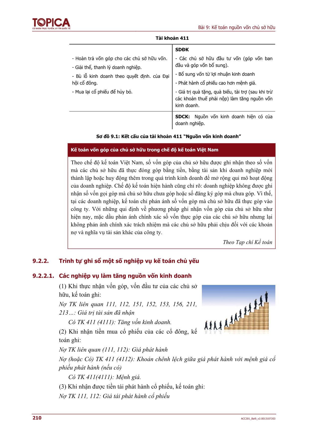 Kế toán, kiểm toán - Bài 9: Kế toán nguồn vốn chủ sở hữu trang 4