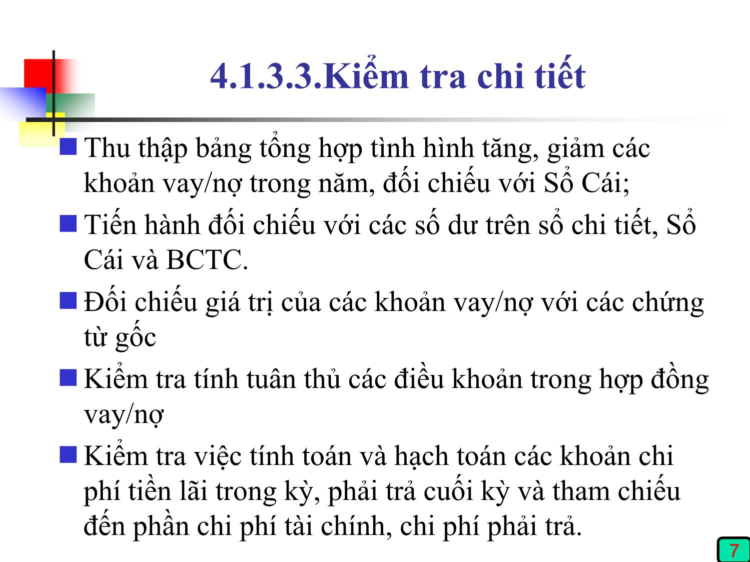 Kiểm toán (phần 2) - Chương 4: Kiểm toán nợ phải trả (phần E) trang 7