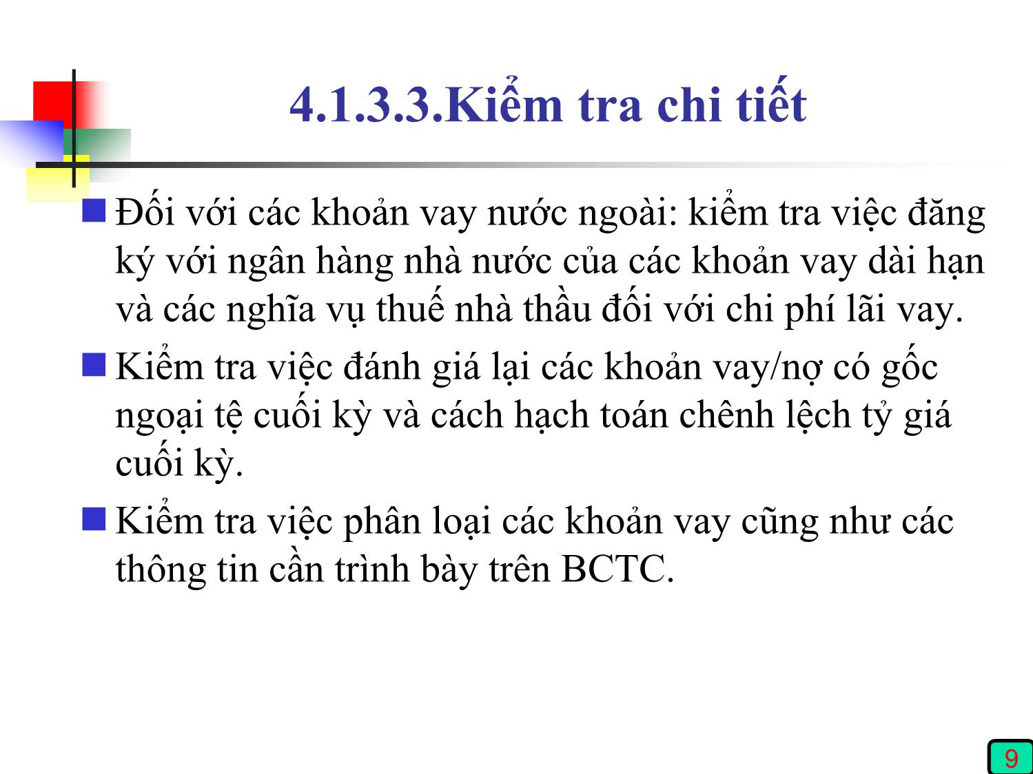 Kiểm toán (phần 2) - Chương 4: Kiểm toán nợ phải trả (phần E) trang 9