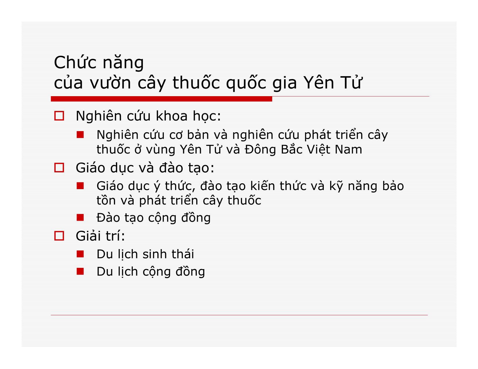 Đề án Vườn cây thuốc Quốc gia Yên Tử trang 5