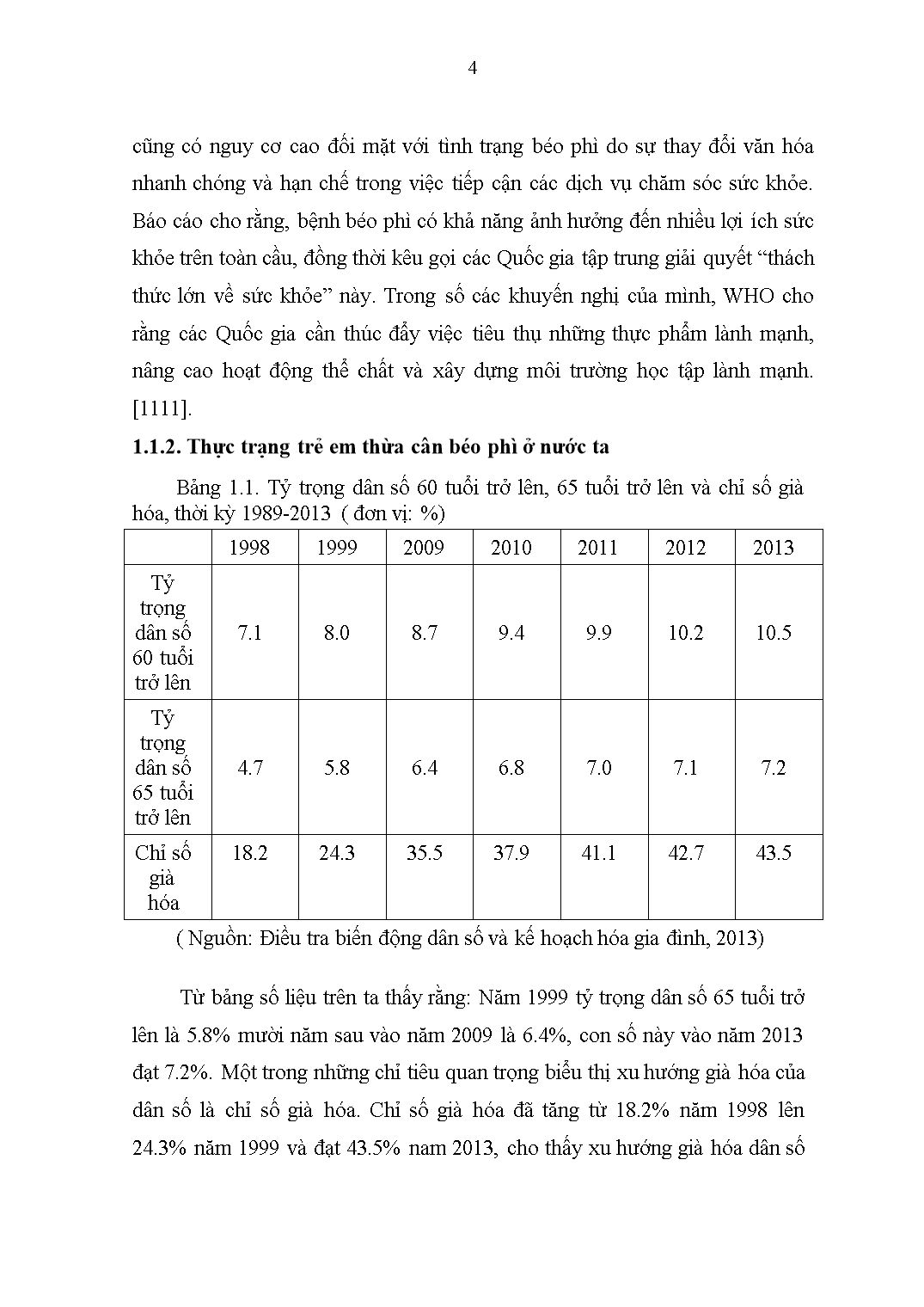 Khảo sát thực trạng và các yếu tố liên quan đến thừa cân béo phì ở lứa tuổi mầm non tại tỉnh Trà Vinh năm 2018 trang 4