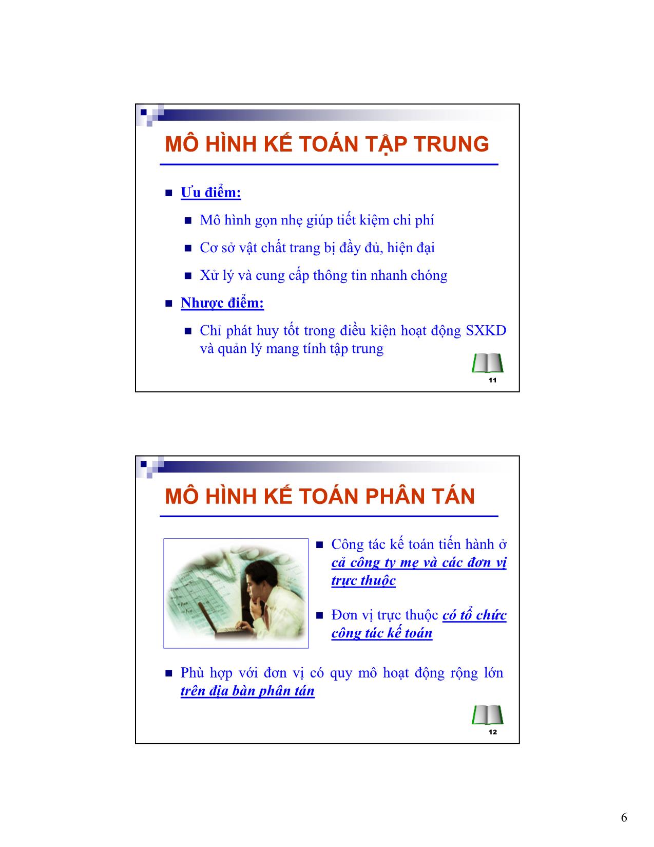 Kế toán, kiểm toán - Tổ chức công tác kế toán trong doanh nghiệp trang 6