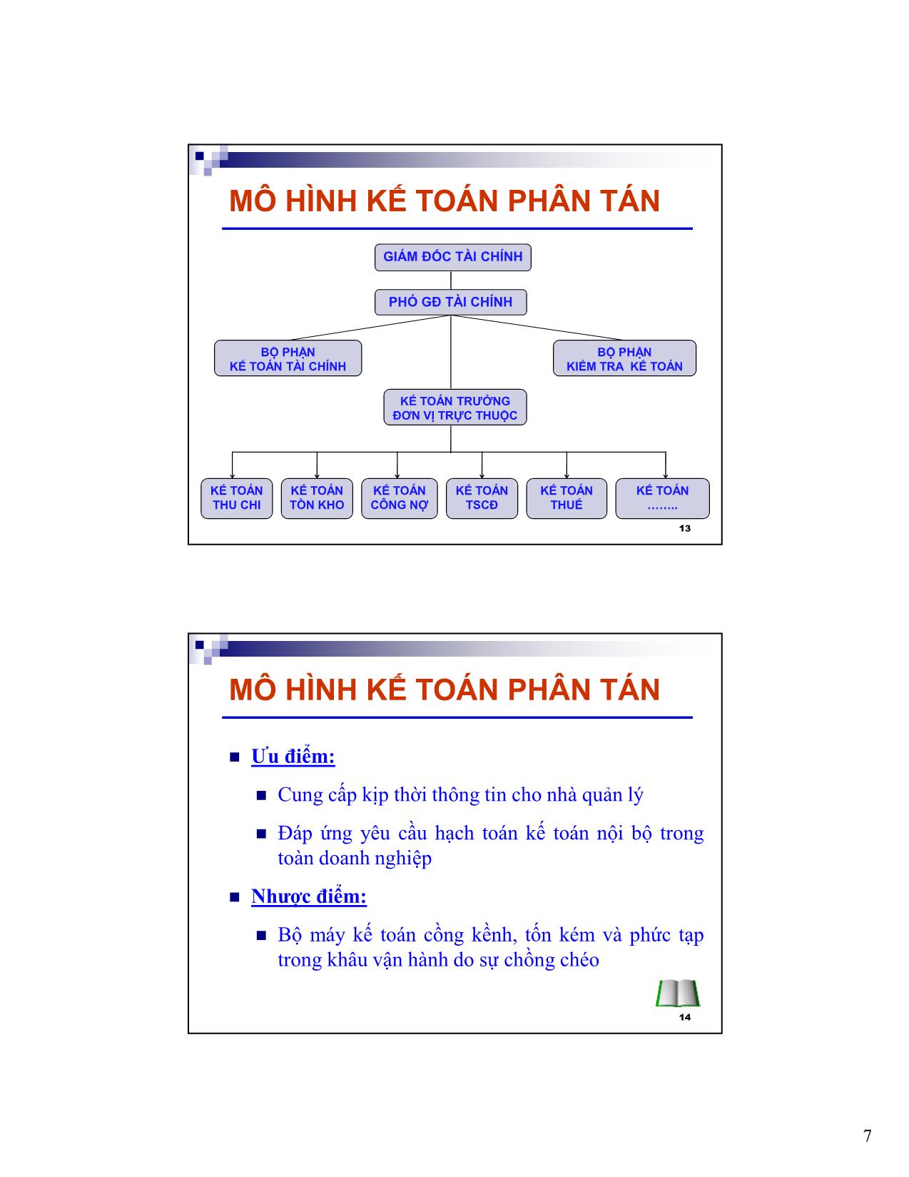 Kế toán, kiểm toán - Tổ chức công tác kế toán trong doanh nghiệp trang 7