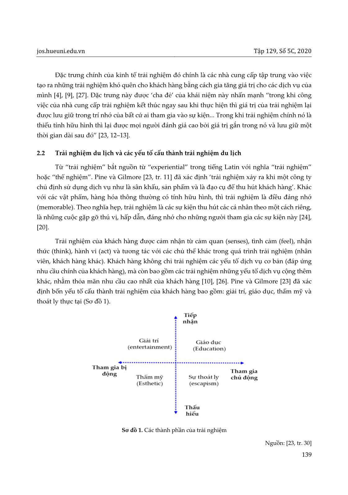 Tác động của trải nghiệm du lịch đến cảm xúc và sự hài lòng của du khách - nghiên cứu trường hợp điểm đến Nha Trang trang 3