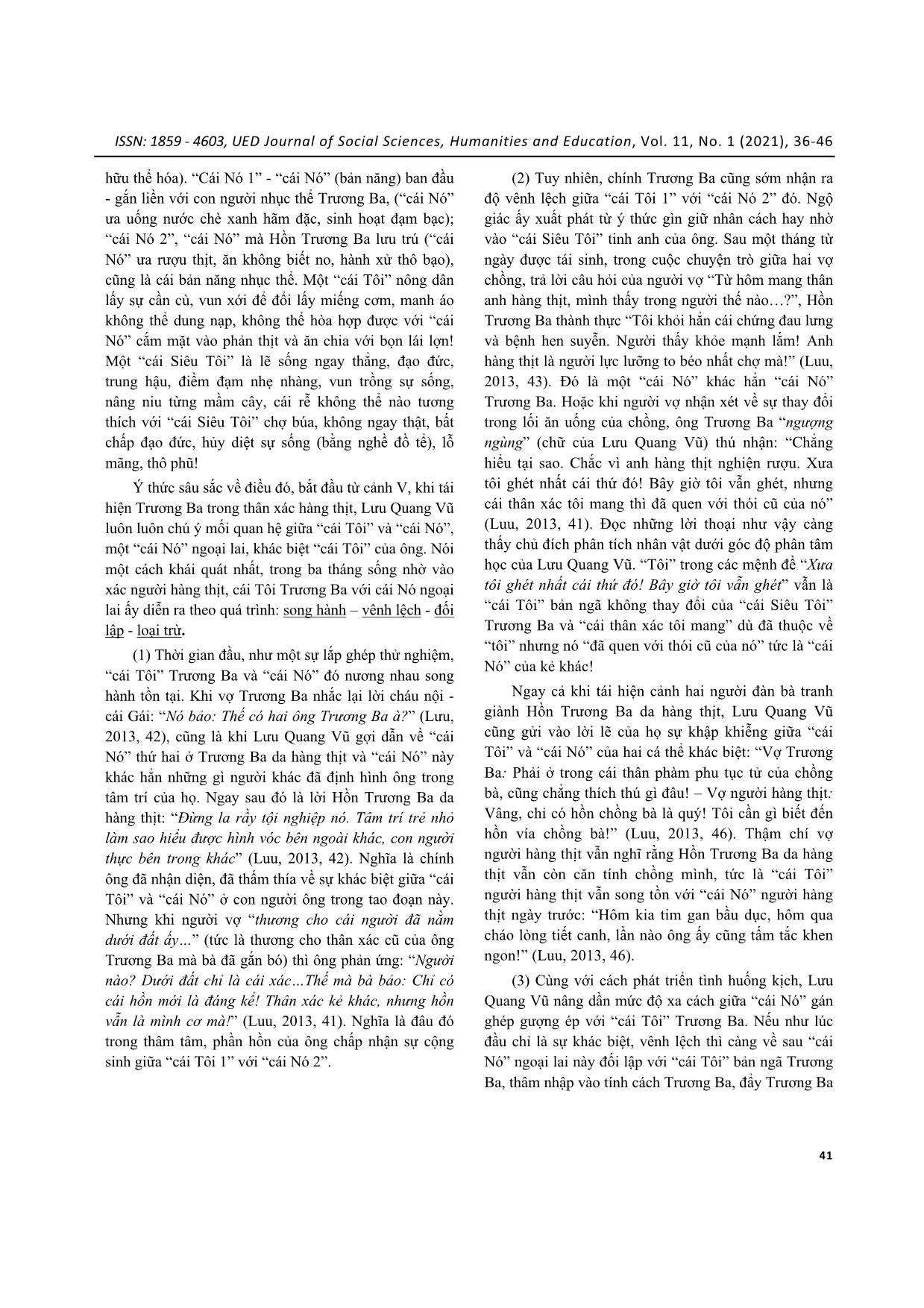 Ý tưởng triết luận và sáng tạo nghệ thuật của Lưu Quang Vũ trong kịch bản “Hồn Trương Ba da hàng thịt” trang 6