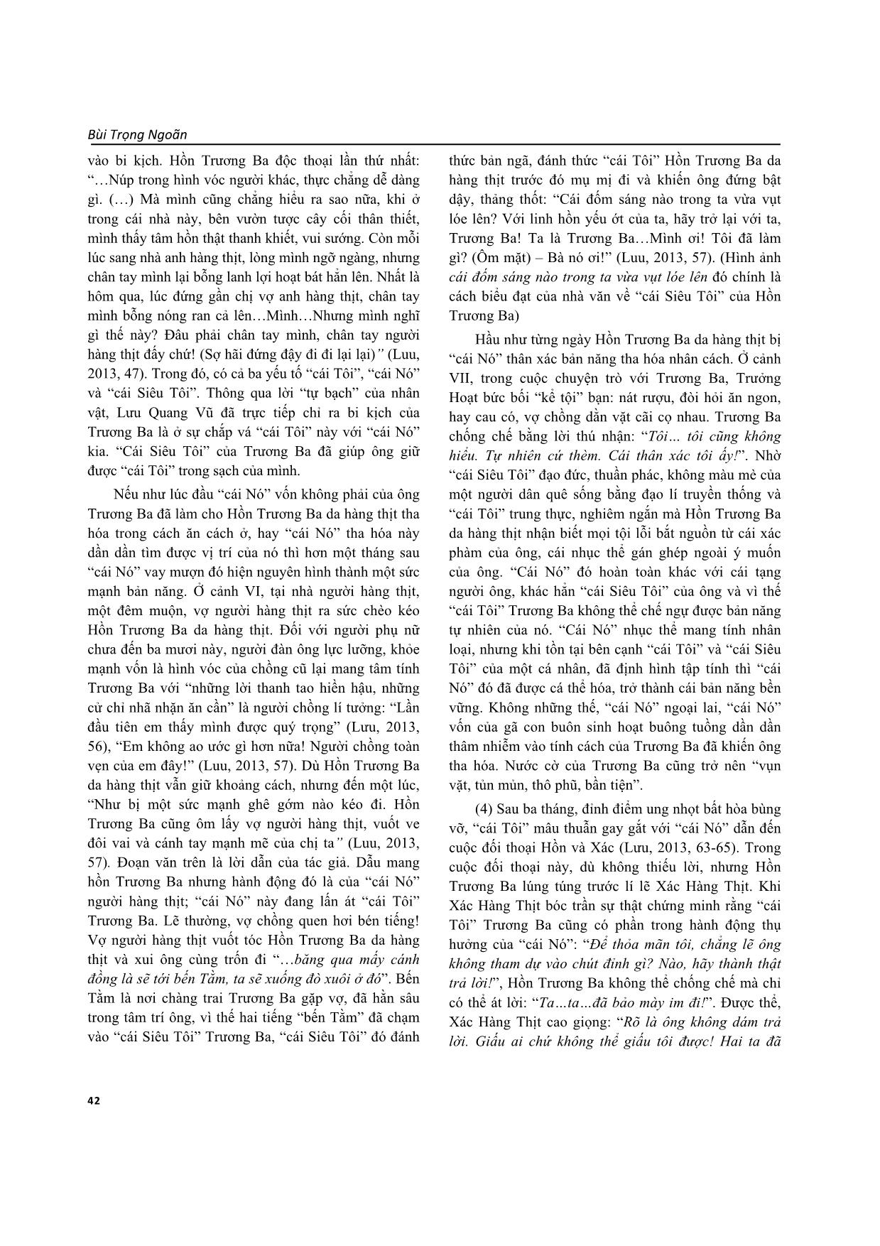 Ý tưởng triết luận và sáng tạo nghệ thuật của Lưu Quang Vũ trong kịch bản “Hồn Trương Ba da hàng thịt” trang 7