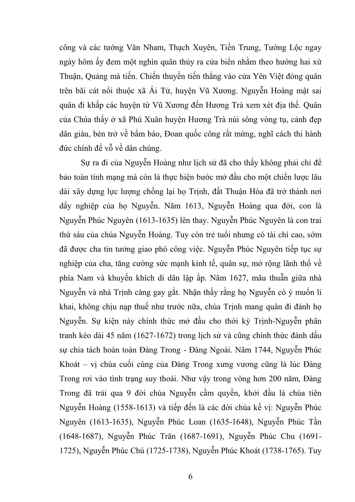 Khóa luận Chính sách phát triển thủy quân của các chúa Nguyễn ở Đàng Trong thế kỉ XVI-XVIII trang 10
