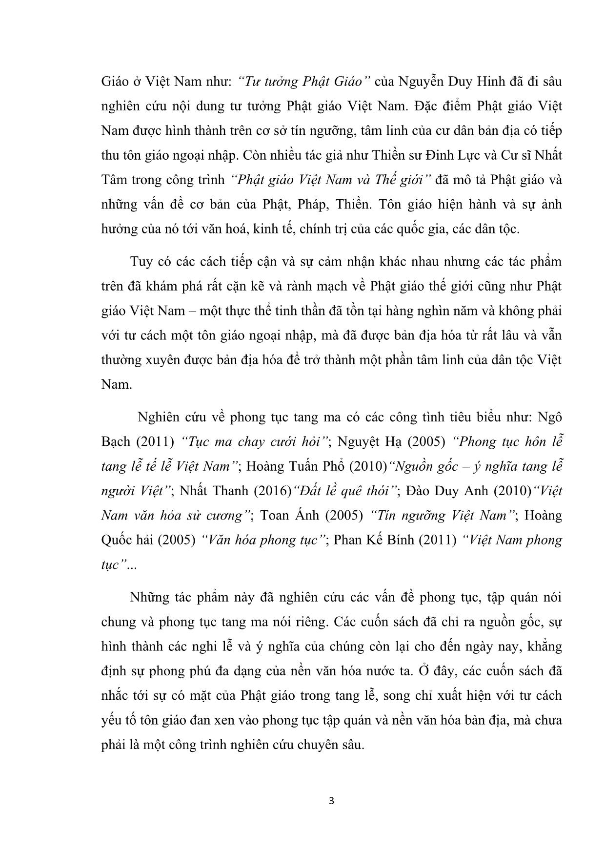Khóa luận Ảnh hưởng của phật giáo trong phong tục tang ma tại thị xã Đông Triều, tỉnh Quảng Ninh trang 9