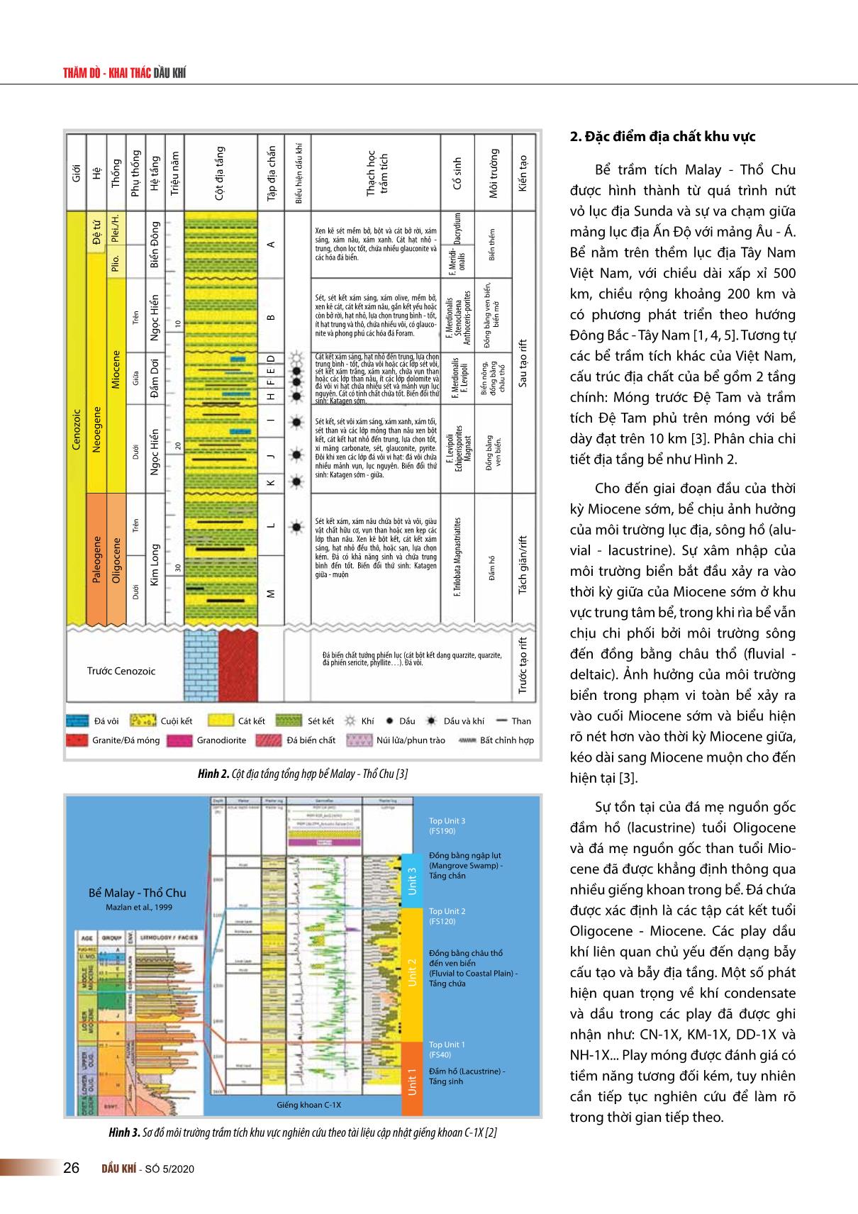 Đặc điểm hệ thống dầu khí khu vực rìa Tây Nam bể trầm tích Malay - Thổ chu, Việt Nam trang 2
