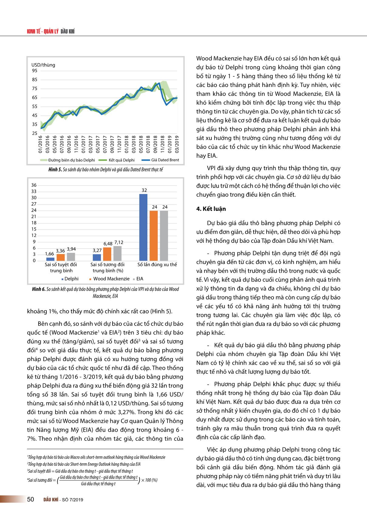 Dự báo giá dầu thô trong giai đoạn thị trường biến động bằng phương pháp Delphi trang 7