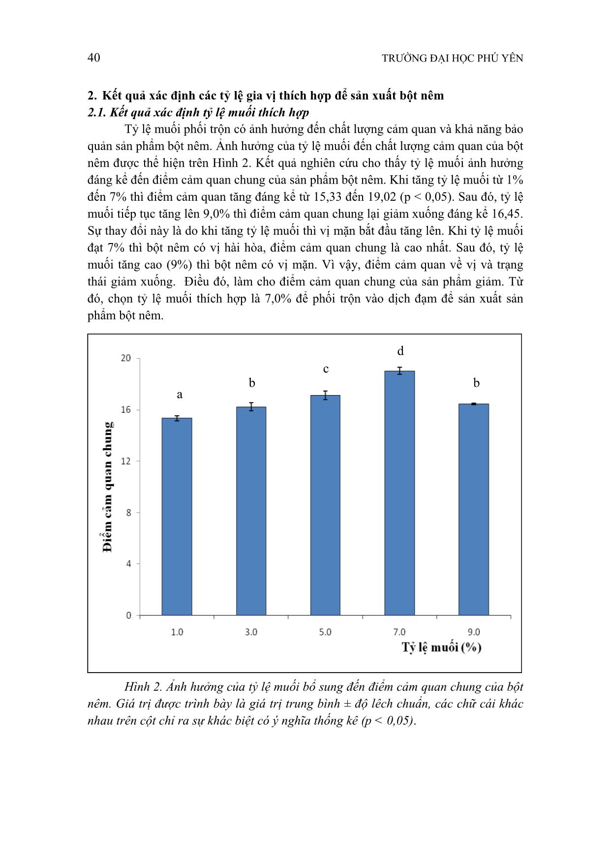 Nghiên cứu ảnh hưởng của công đoạn phối trộn gia vị đến chất lượng của bột nêm từ dịch đạm thủy phân đầu cá chẽm trang 5
