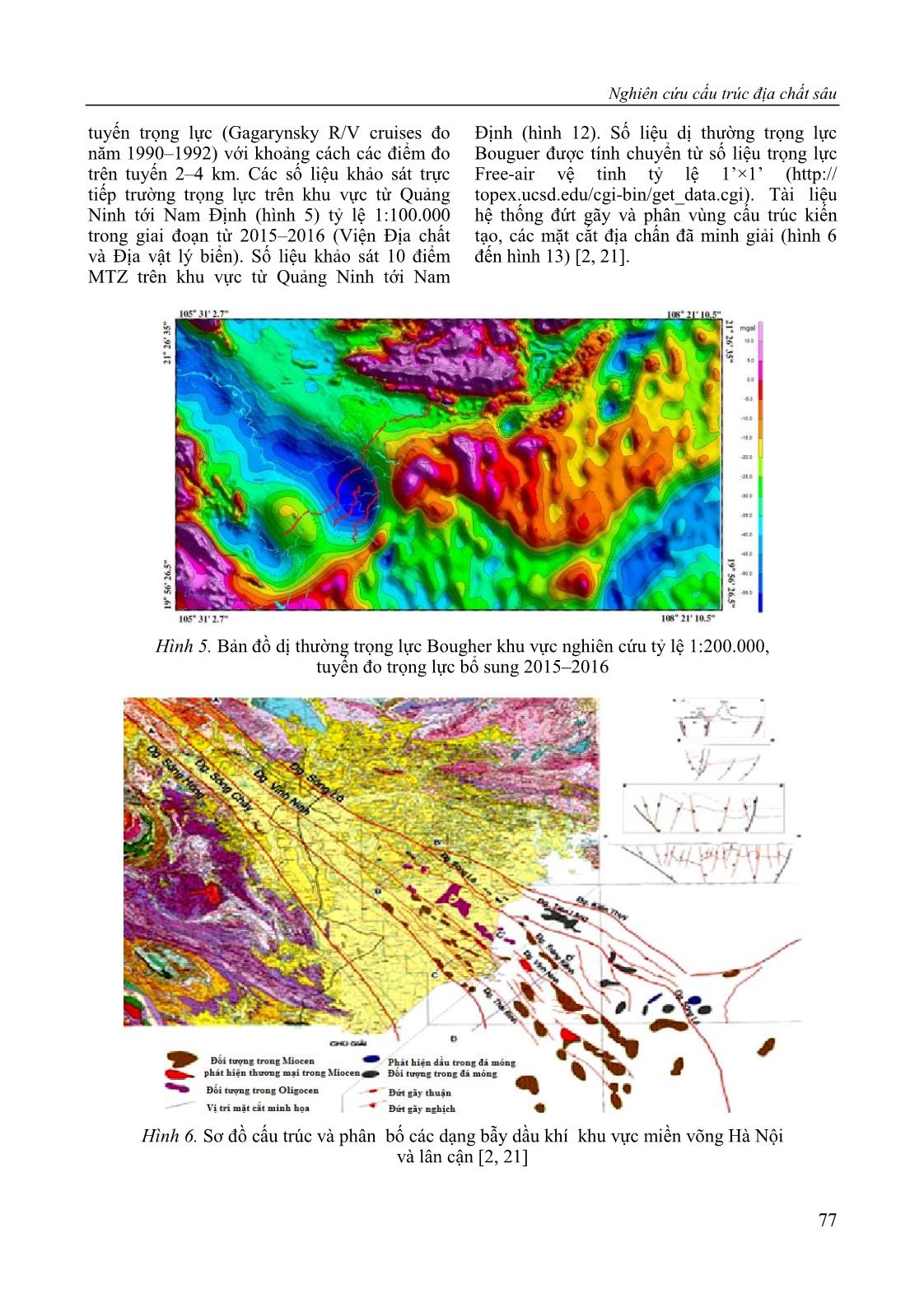 Nghiên cứu cấu trúc địa chất sâu và dự báo một số khu vực có triển vọng dầu khí thuộc dải ven biển châu thổ sông Hồng theo tài liệu địa vật lý trang 7