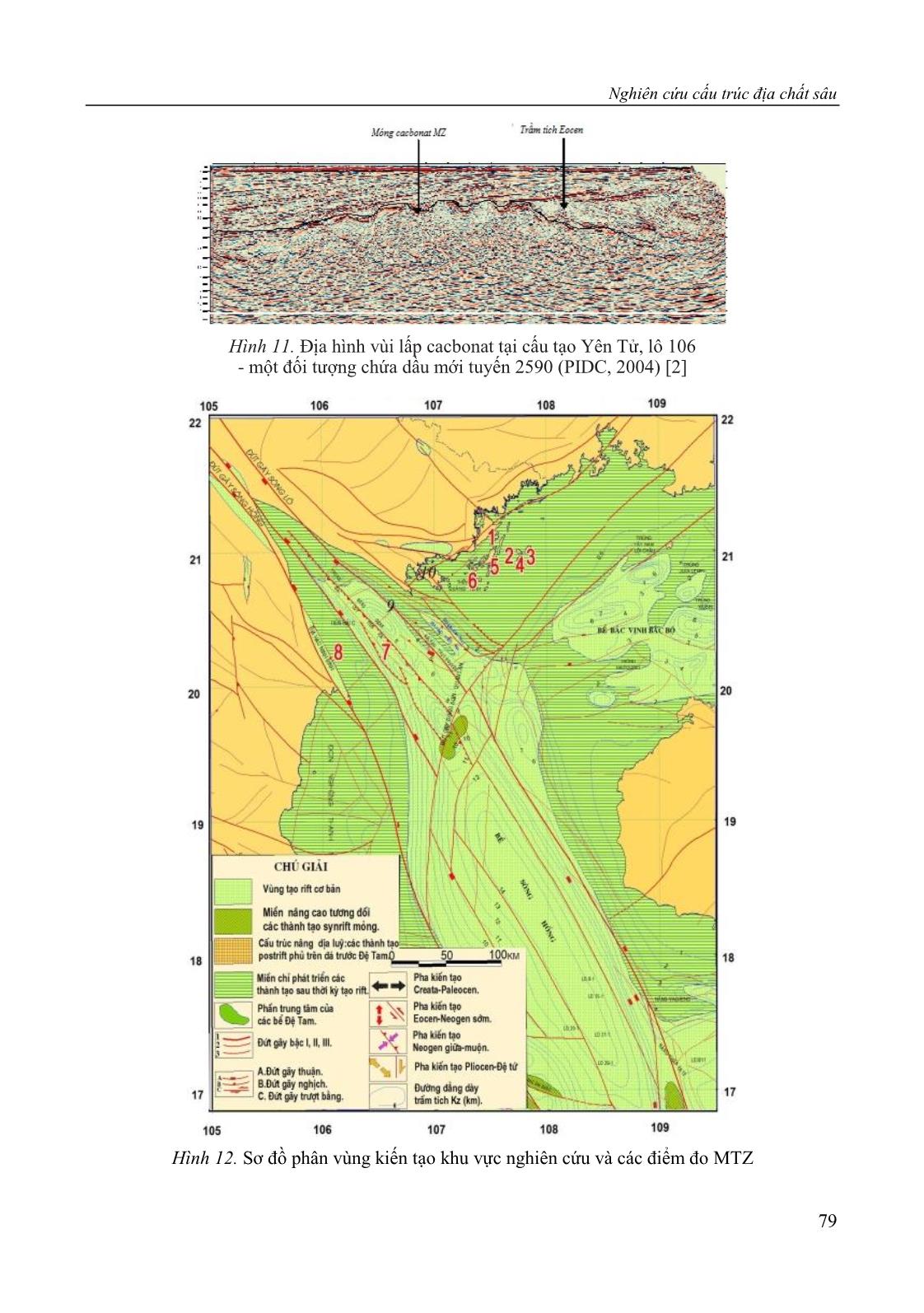 Nghiên cứu cấu trúc địa chất sâu và dự báo một số khu vực có triển vọng dầu khí thuộc dải ven biển châu thổ sông Hồng theo tài liệu địa vật lý trang 9