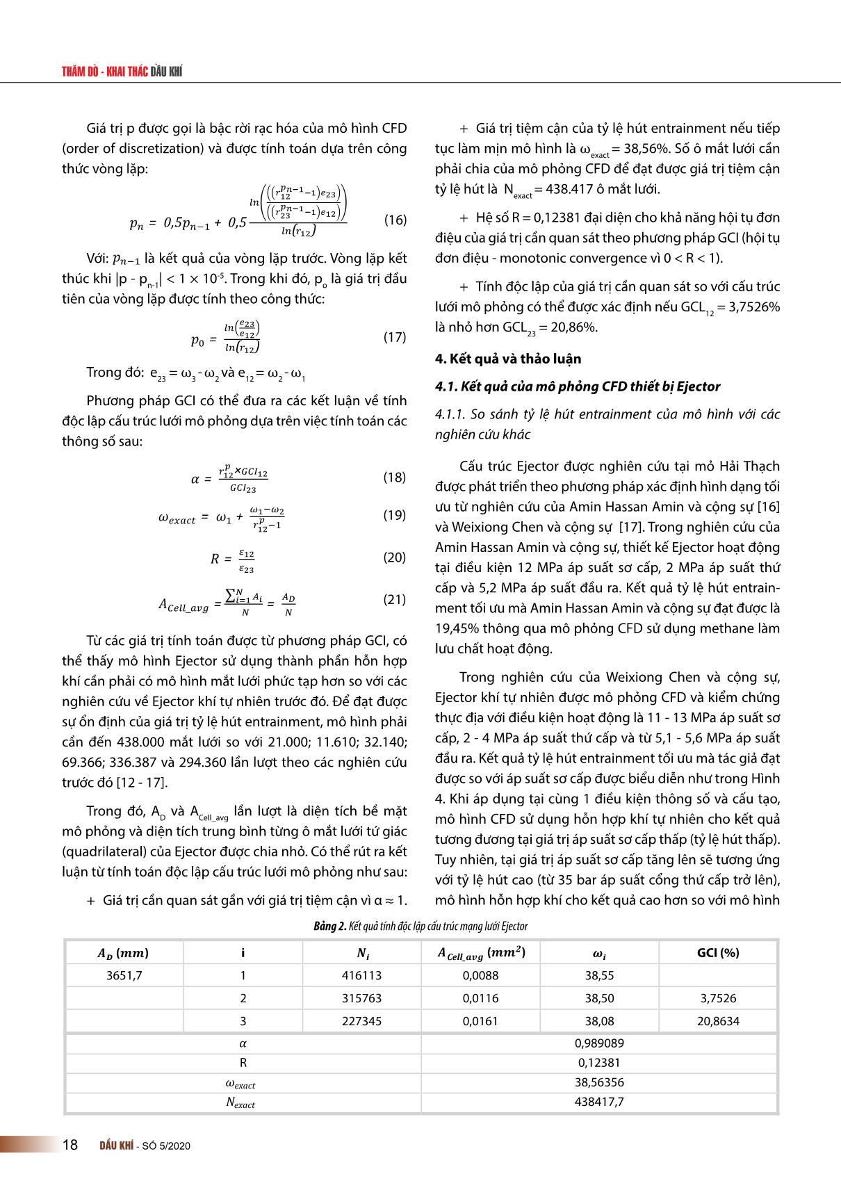 Nghiên cứu xây dựng mô hình mô phỏng động lực học chất lỏng tính toán (CFD) cho thiết bị Ejector sử dụng nâng cao tỷ lệ thu hồi mỏ khí condensate Hải Thạch trang 5