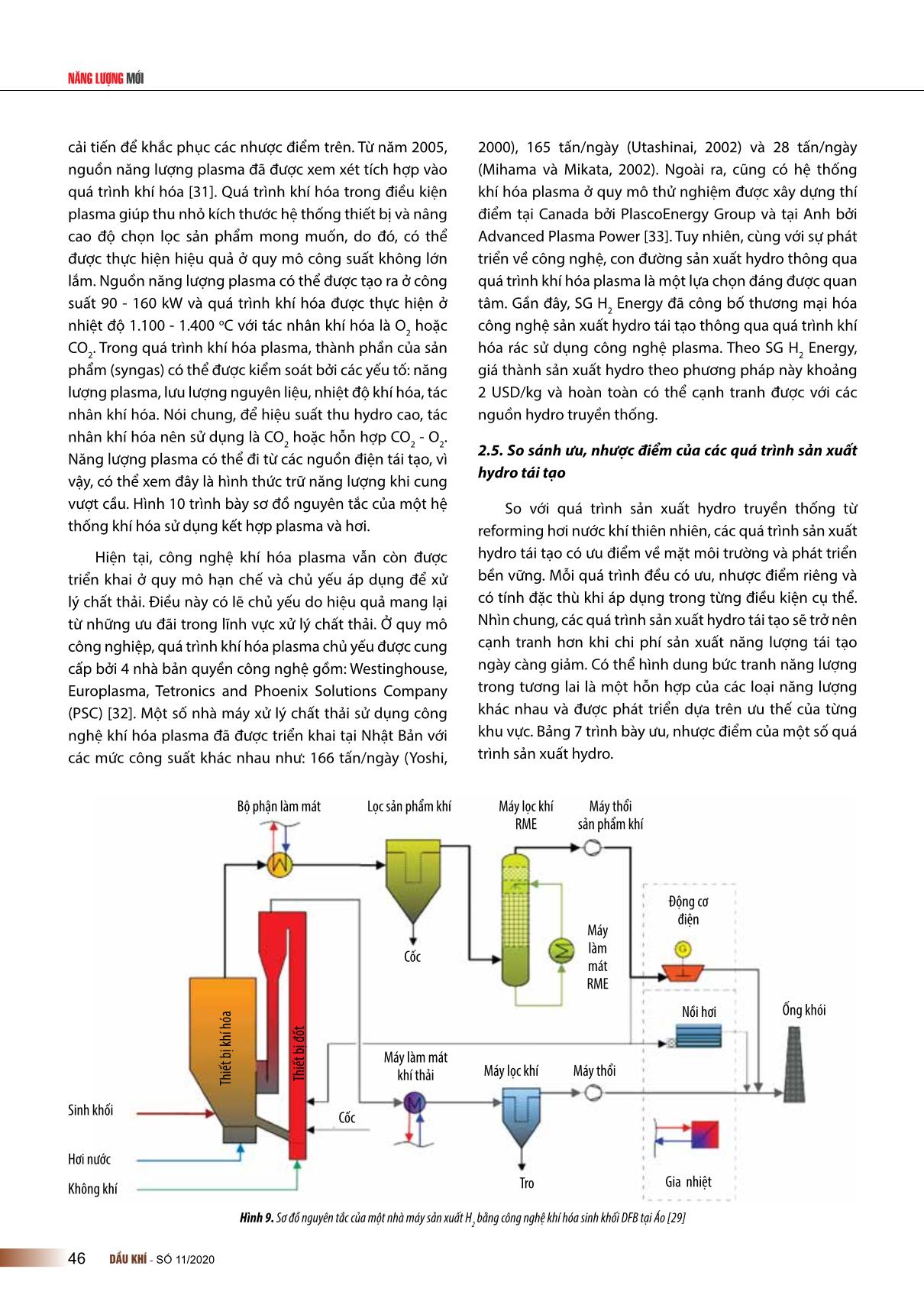 Sản xuất Hydro từ các nguồn tái tạo và sử dụng trong các nhà máy chế biến dầu khí tại Việt Nam trang 10