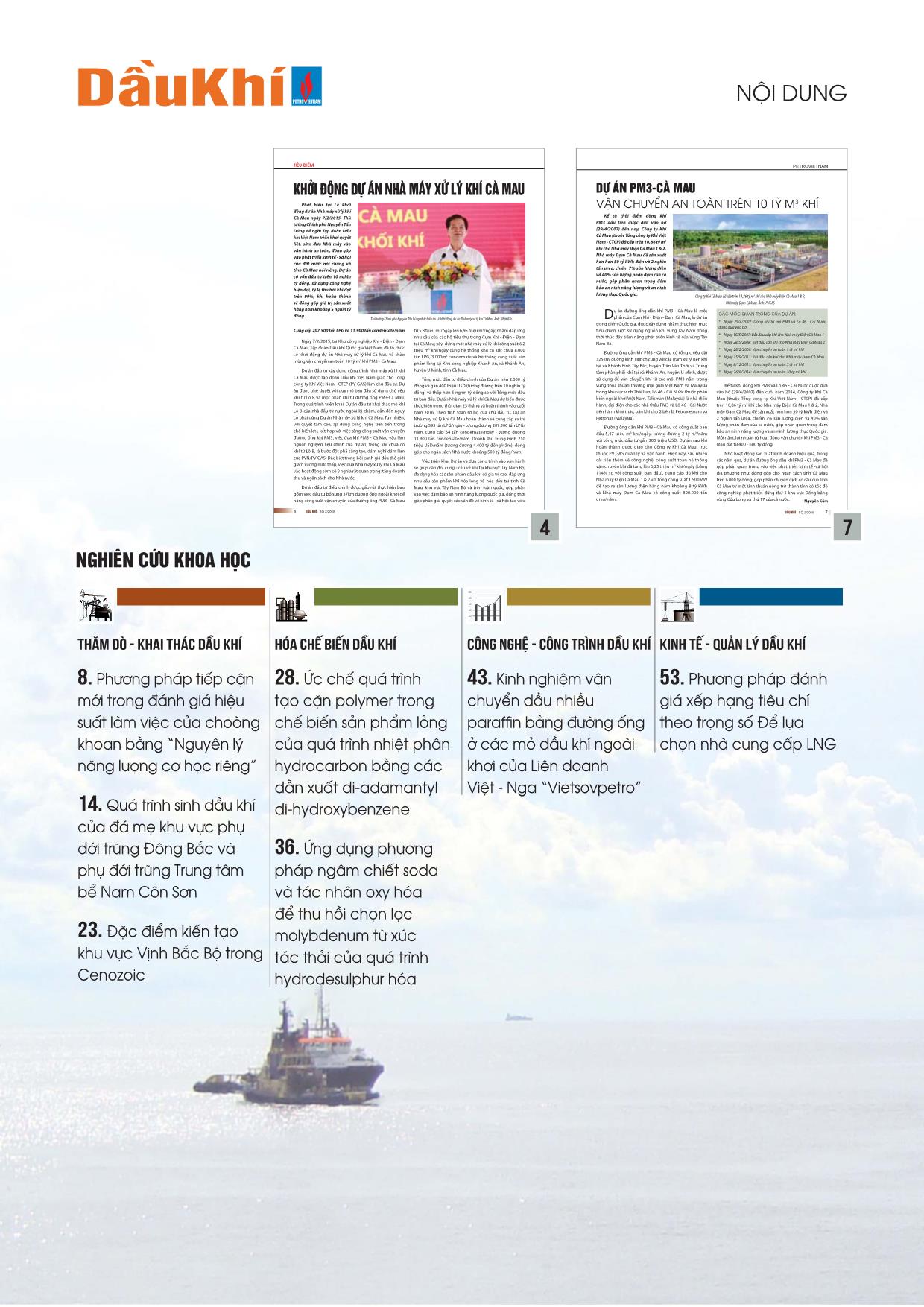 Tạp chí Dầu khí - Số 2 năm 2015 trang 3