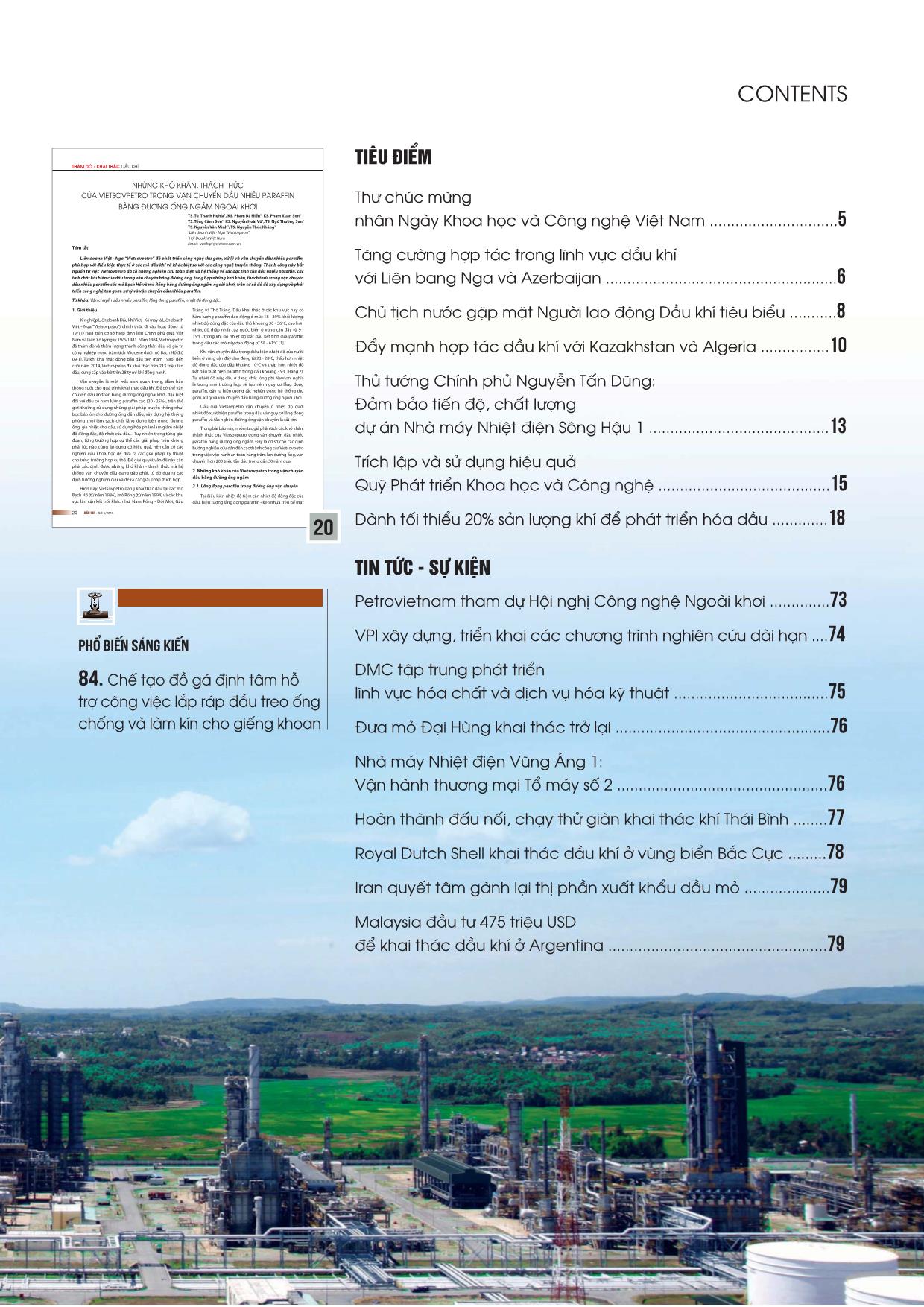 Tạp chí Dầu khí - Số 5 năm 2015 trang 4