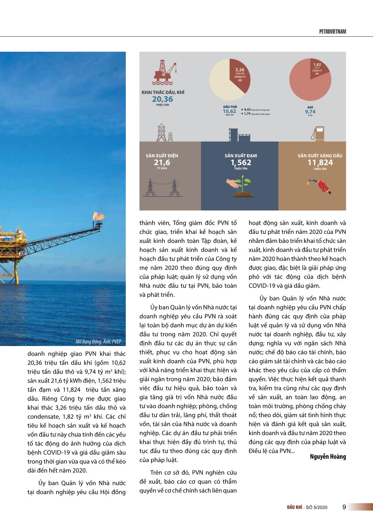 Tạp chí Dầu khí - Số 5 năm 2020 trang 10