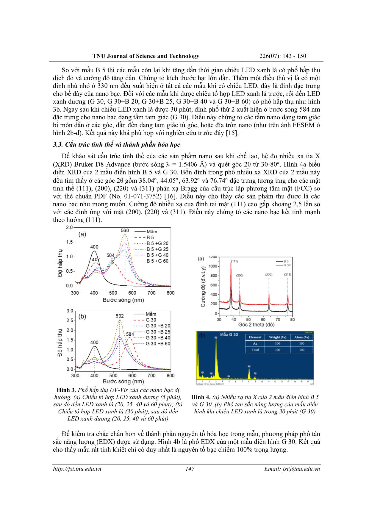 Chế tạo các nano bạc dị hướng bằng kích thích tổ hợp LED xanh lá và LED xanh dương cho ứng dụng phát hiện melamin trang 5