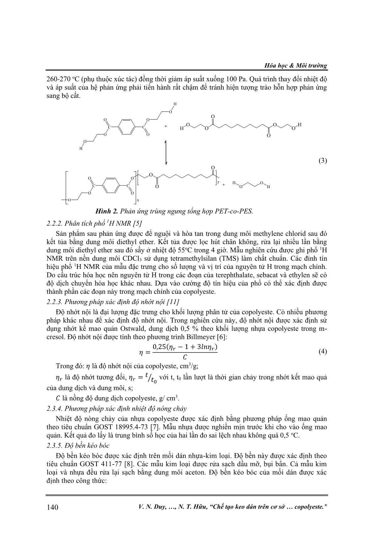 Chế tạo keo dán trên cơ sở poly (ethylen terephthalatco-ethylen sebacat) copolyeste trang 3