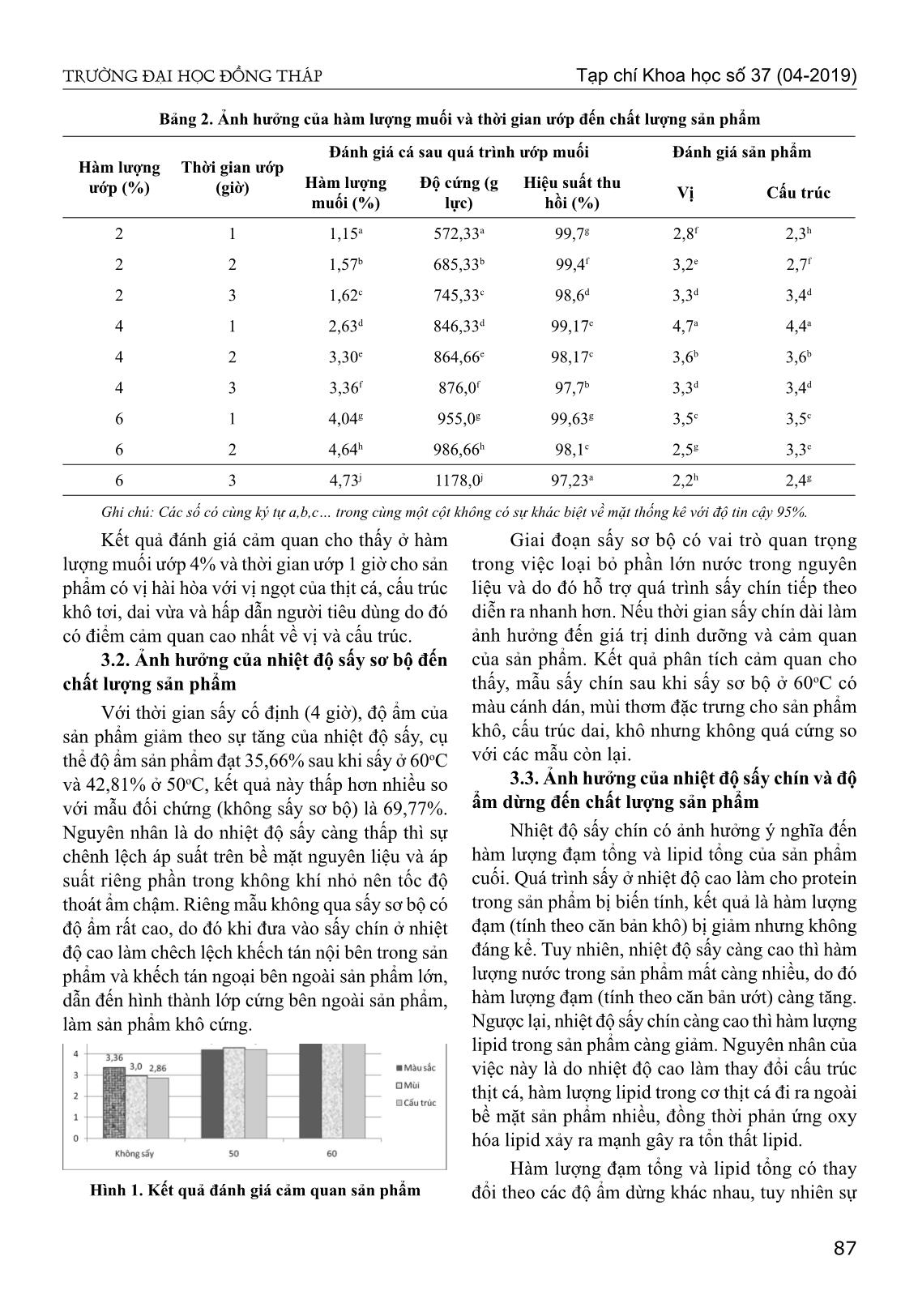 Khảo sát các yếu tố ảnh hưởng đến quy trình sản xuất khô cá rô phi vằn ăn liền (oreochromis niloticus) trang 3