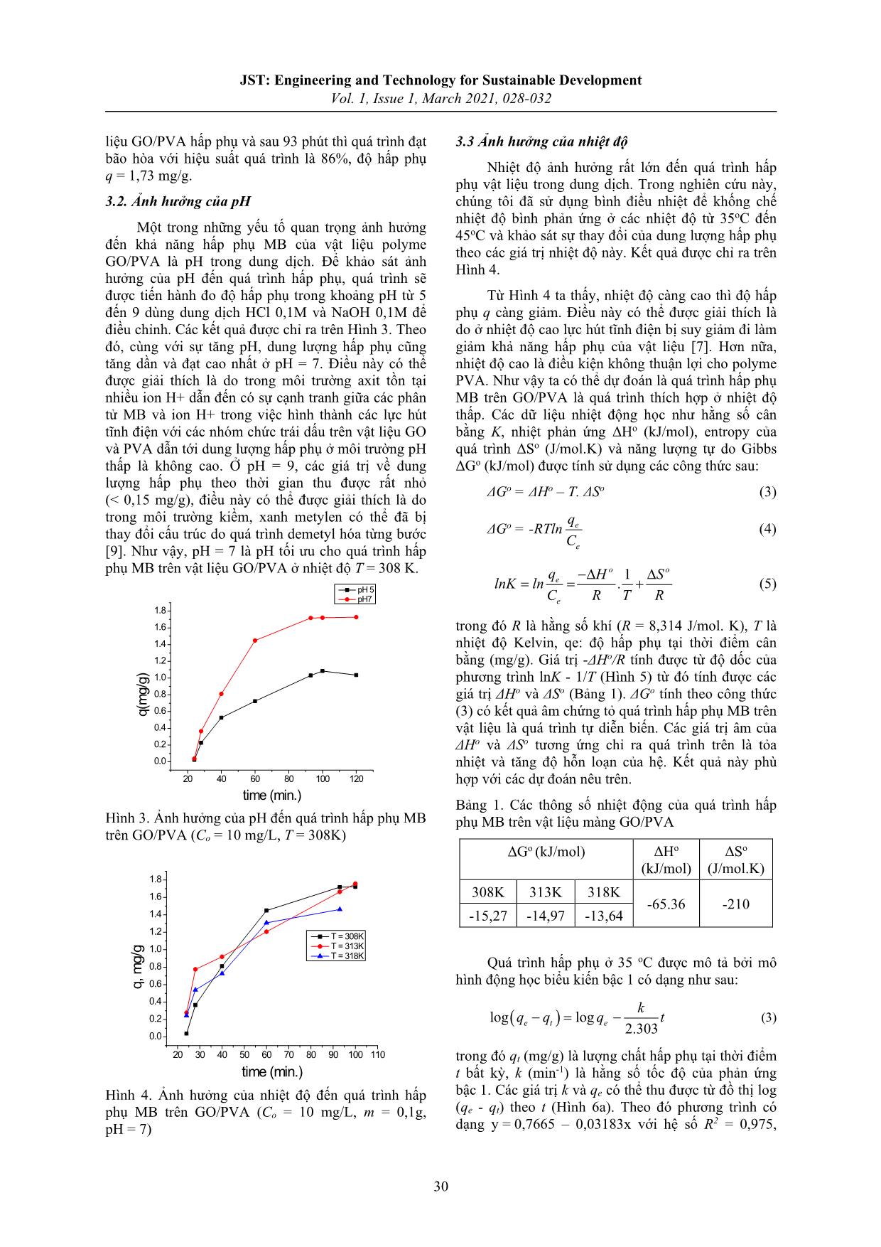 Khảo sát khả năng hấp phụ xanh metylen của vật liệu màng graphen oxit/polyvinyl alcohol trang 3
