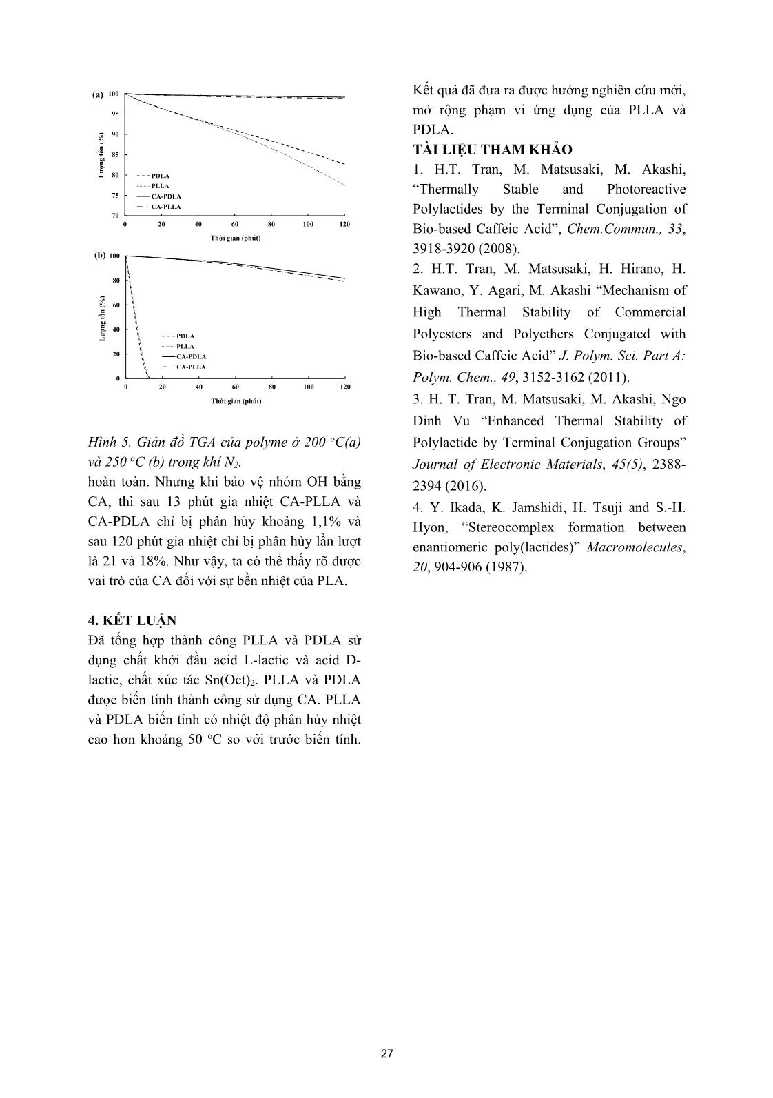 Nâng cao độ bền nhiệt của polylactide bằng phương pháp biến tính với acid cinnamic trang 5