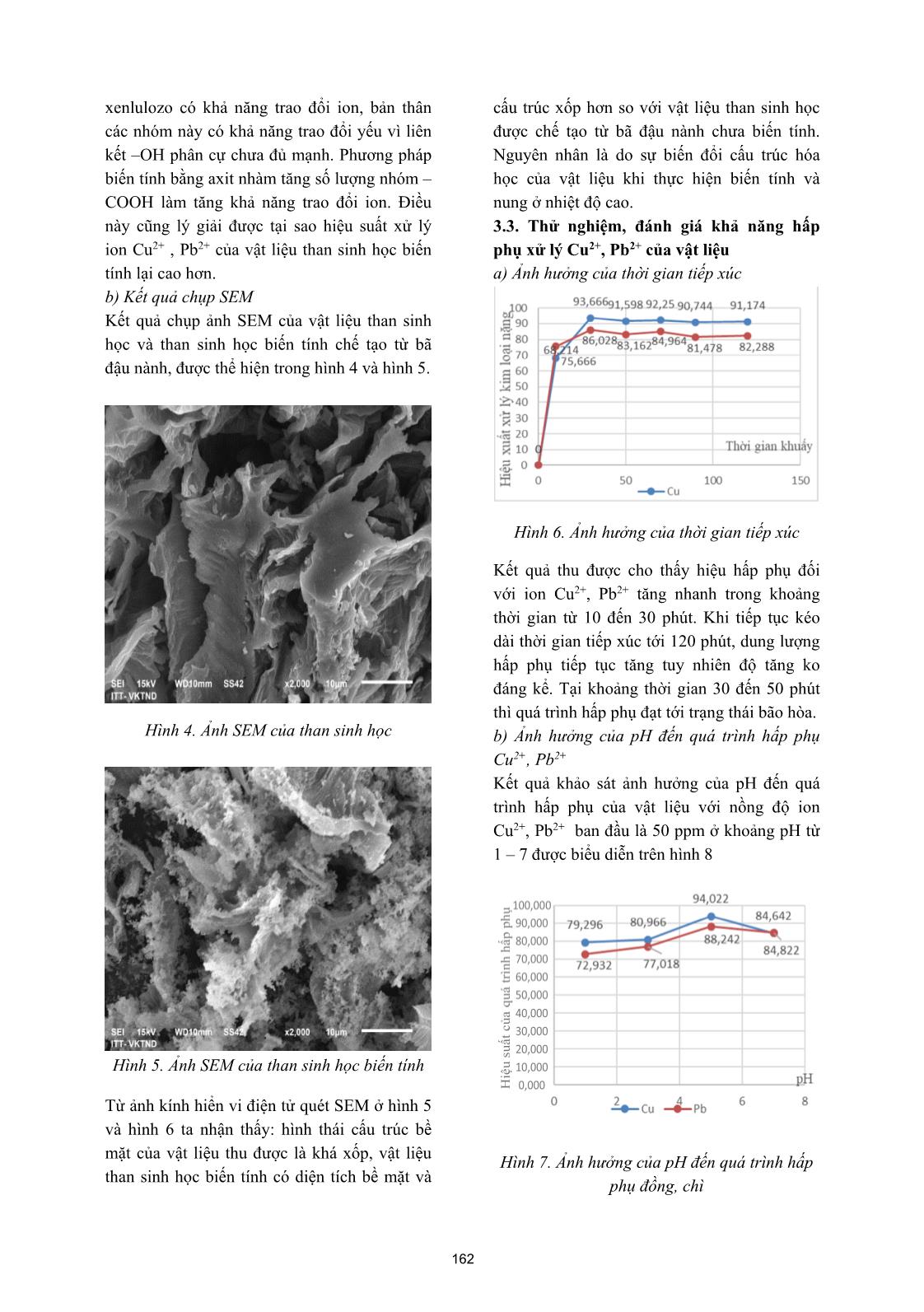 Nghiên cứu chế tạo than sinh học từ bã đậu nành để xử lý Cu₂⁺ , Pb₂⁺ trong nước trang 4