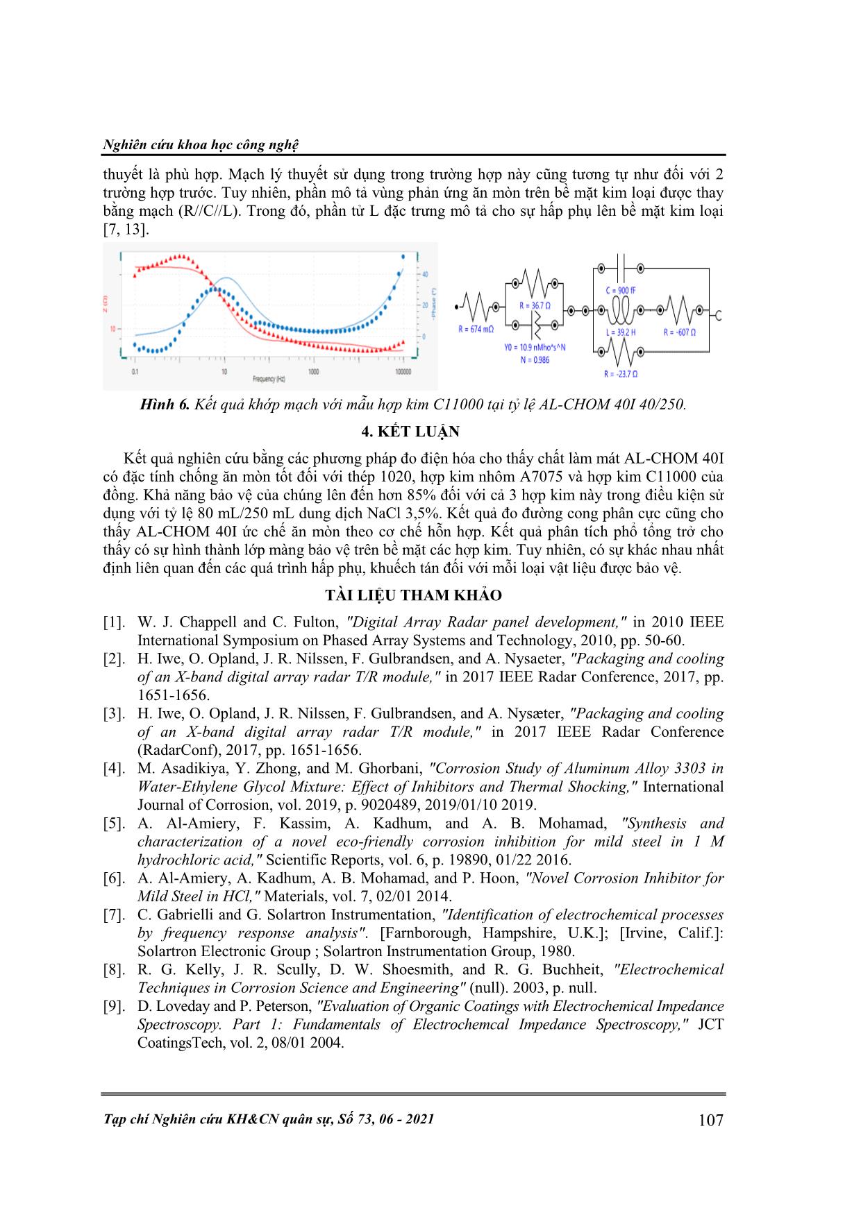 Nghiên cứu đặc tính chống ăn mòn của chất tải nhiệt AL-CHOM 40I trên một số hợp kim trang 8