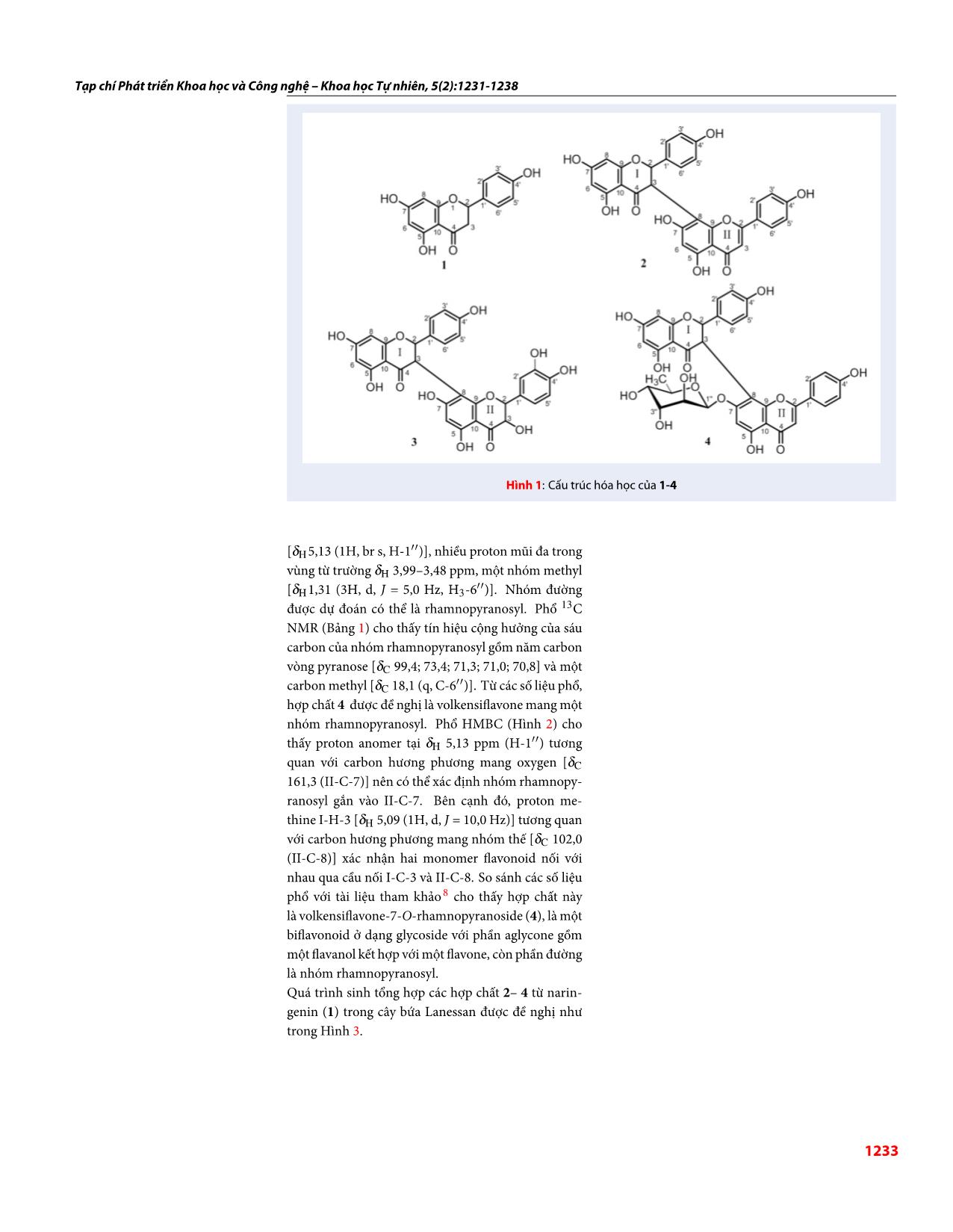 Flavonoid từ vỏ cây bứa Lanessan (Garcinia lanessanii Pierre) trang 3