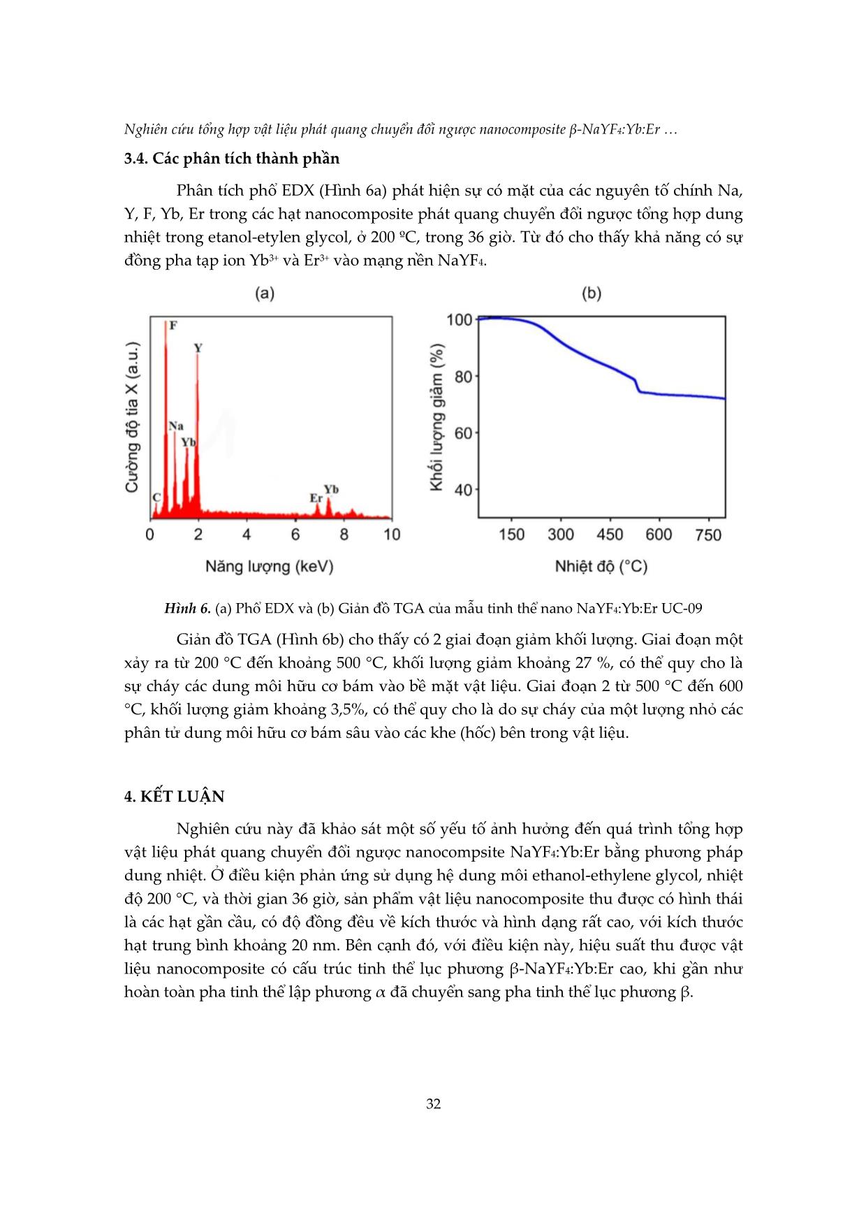 Nghiên cứu tổng hợp vật liệu phát quang chuyển đổi ngược nanocomposite β-NaYF4:Yb:Er bằng phương pháp dung nhiệt trang 8