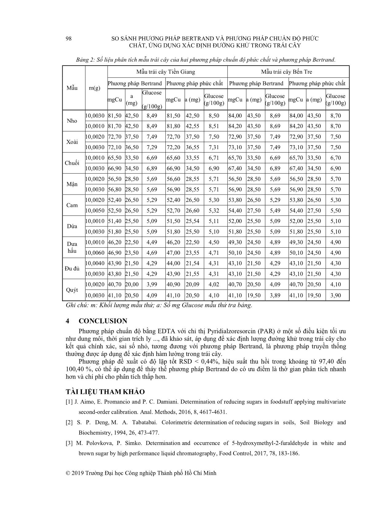 So sánh phương pháp bertrand và phương pháp chuẩn độ phức chất, ứng dụng xác định đường khử trong trái cây trang 5
