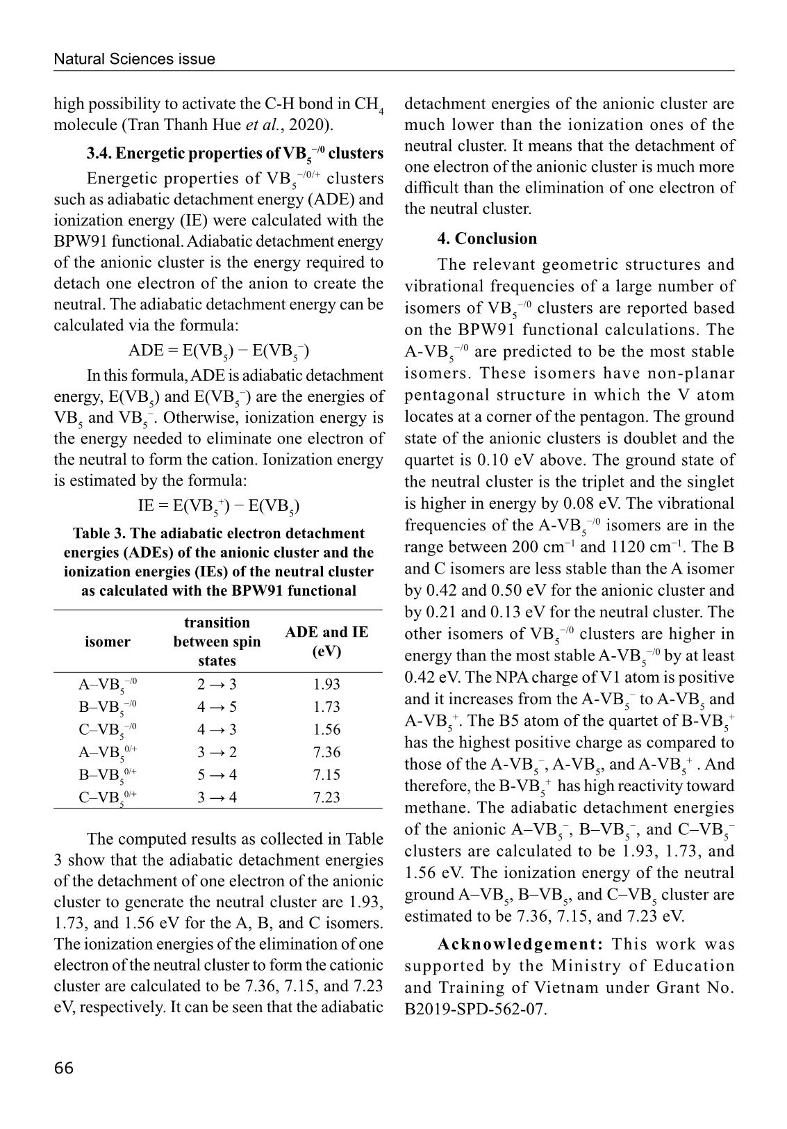 Cấu trúc và tính chất của cluster VB₅⁻/⁰ tính bằng lý thuyết phiếm hàm mật độ trang 8