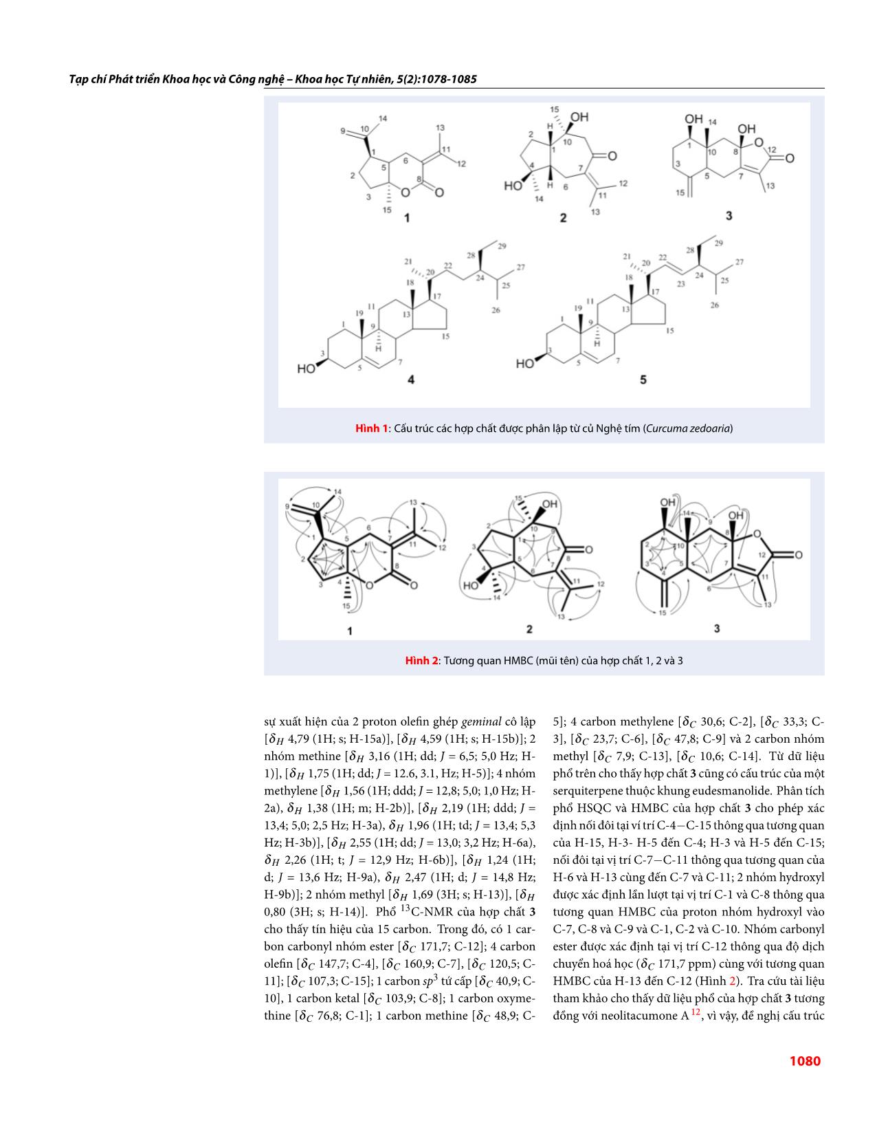 Thành phần hóa học của củ nghệ tím (Curcuma zedoaria) trang 3