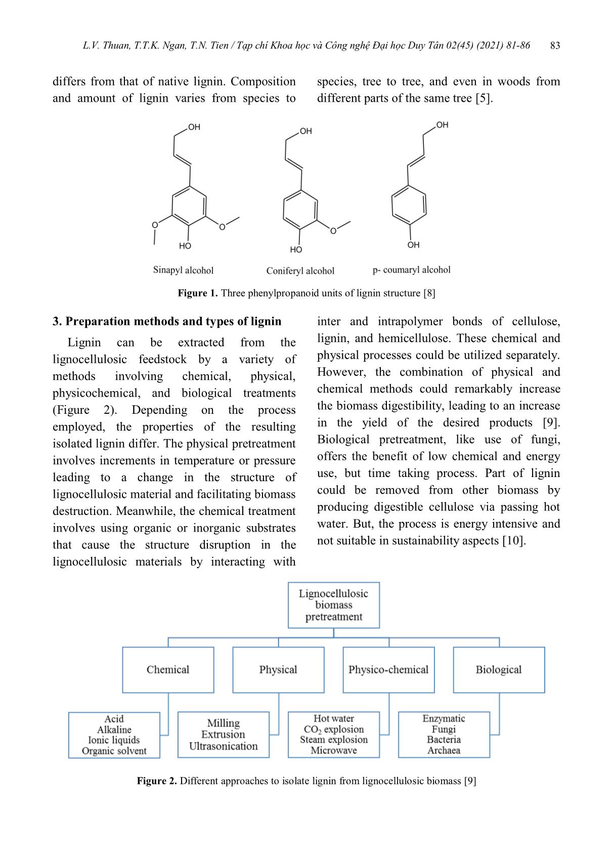 Tổng quan về lignin: Cấu trúc, phương pháp tổng hợp và ứng dụng trang 3