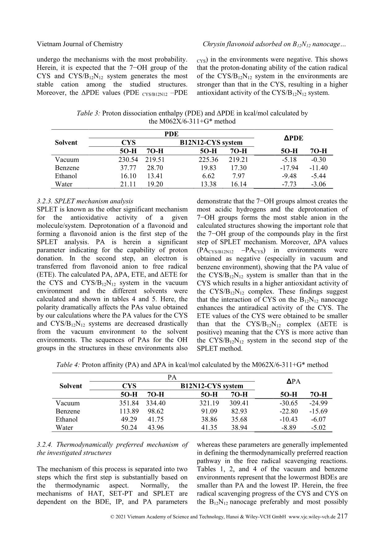 Chrysin flavonoid adsorbed on B12N12 nanocage - A novel antioxidant nanomaterial trang 7